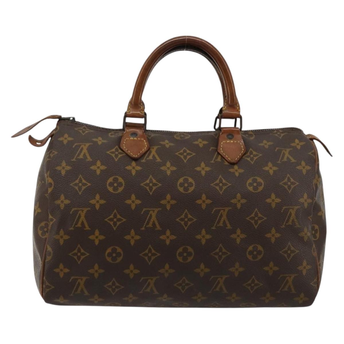 LOUIS VUITTON Monogram Speedy 30 Hand Bag M41526 LV Auth 177891