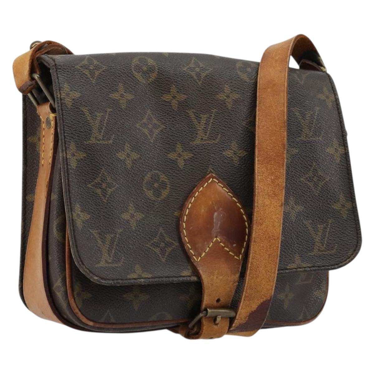 LOUIS VUITTON Monogram Cartouchiere MM Shoulder Bag M51253 LV Auth 177892