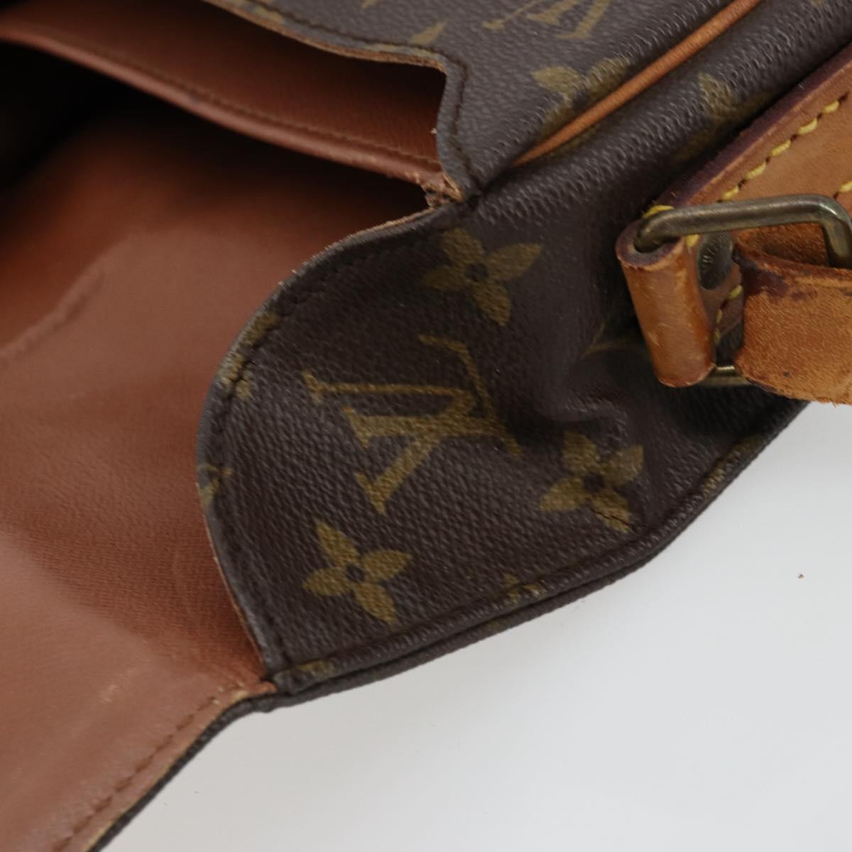 LOUIS VUITTON Monogram Cartouchiere MM Shoulder Bag M51253 LV Auth 177892
