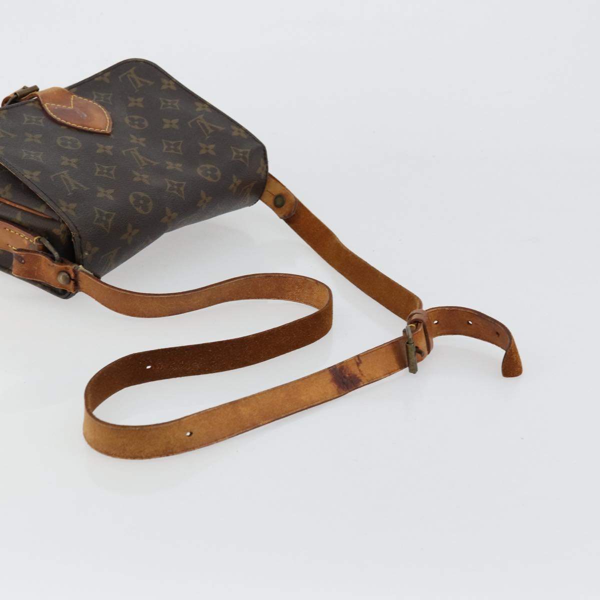 LOUIS VUITTON Monogram Cartouchiere MM Shoulder Bag M51253 LV Auth 177892