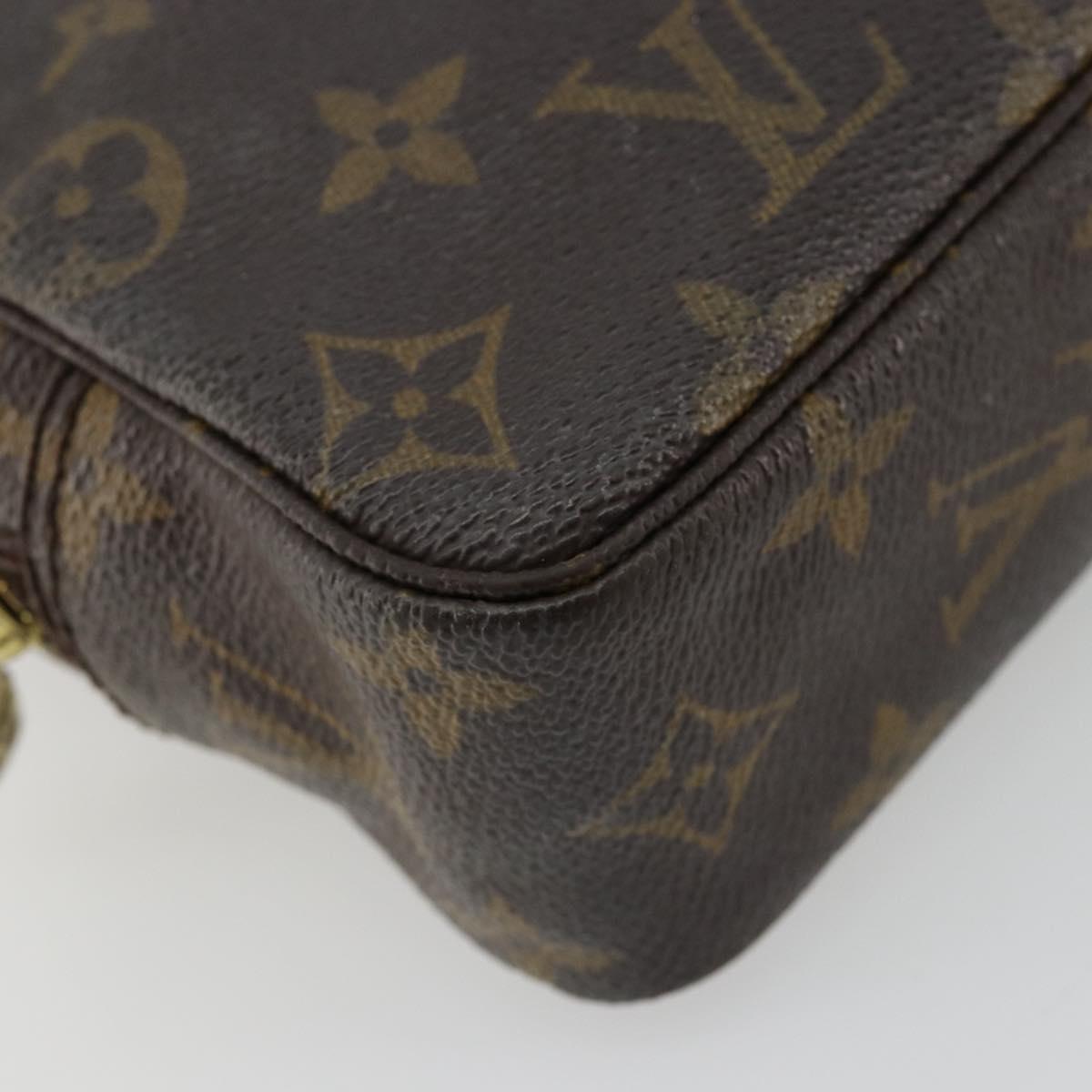 LOUIS VUITTON Monogram Trousse Toilette 18 Pouch M47526 LV Auth 177909