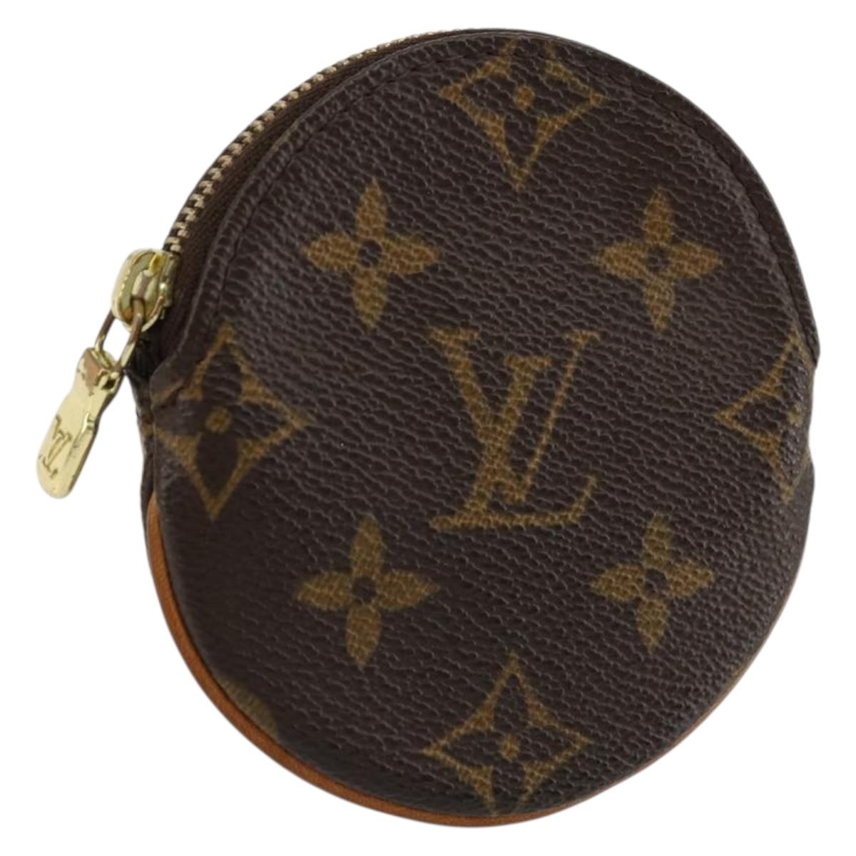 LOUIS VUITTON Monogram Porte Monnaie Round Coin Purse M61926 LV Auth 177910A