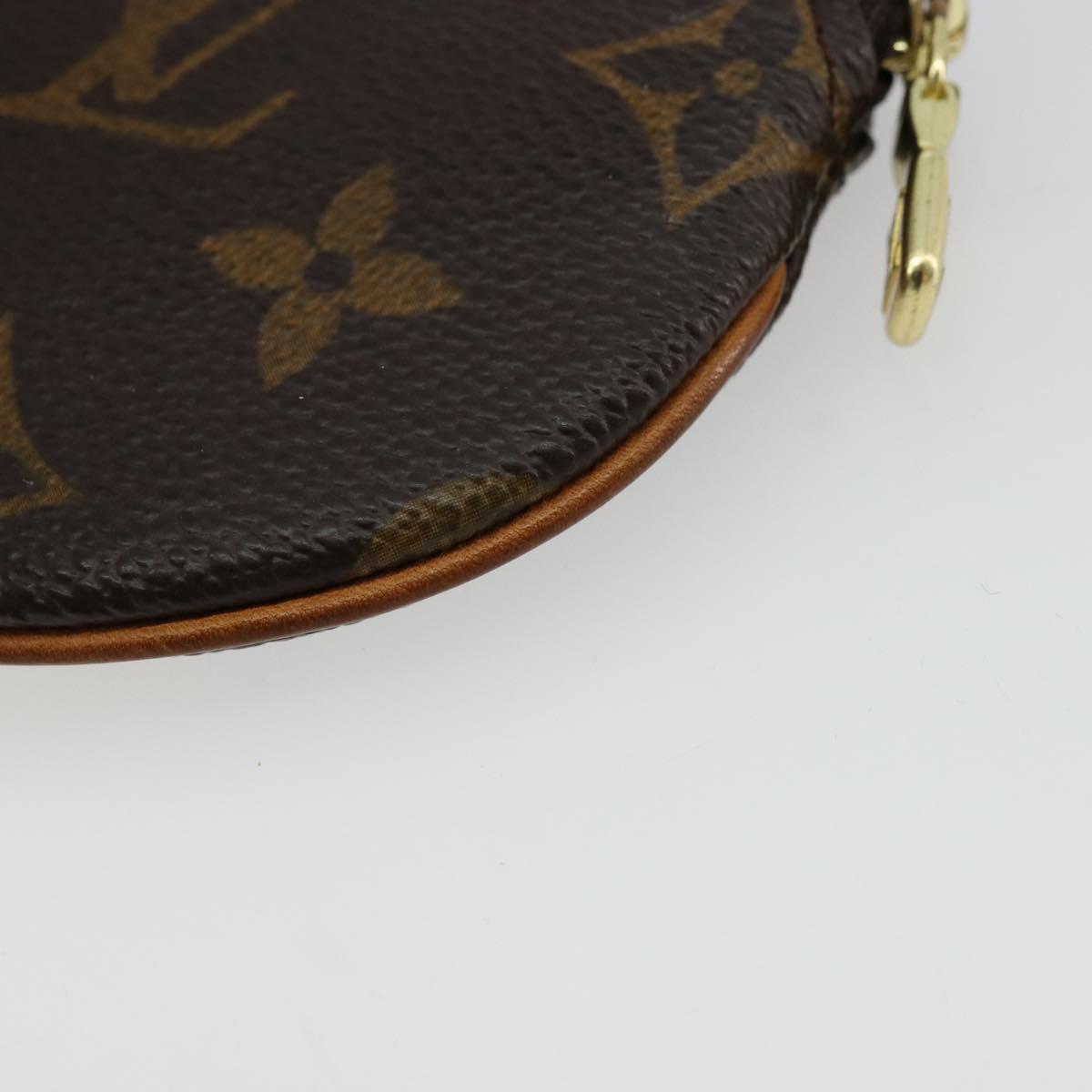 LOUIS VUITTON Monogram Porte Monnaie Round Coin Purse M61926 LV Auth 177910A