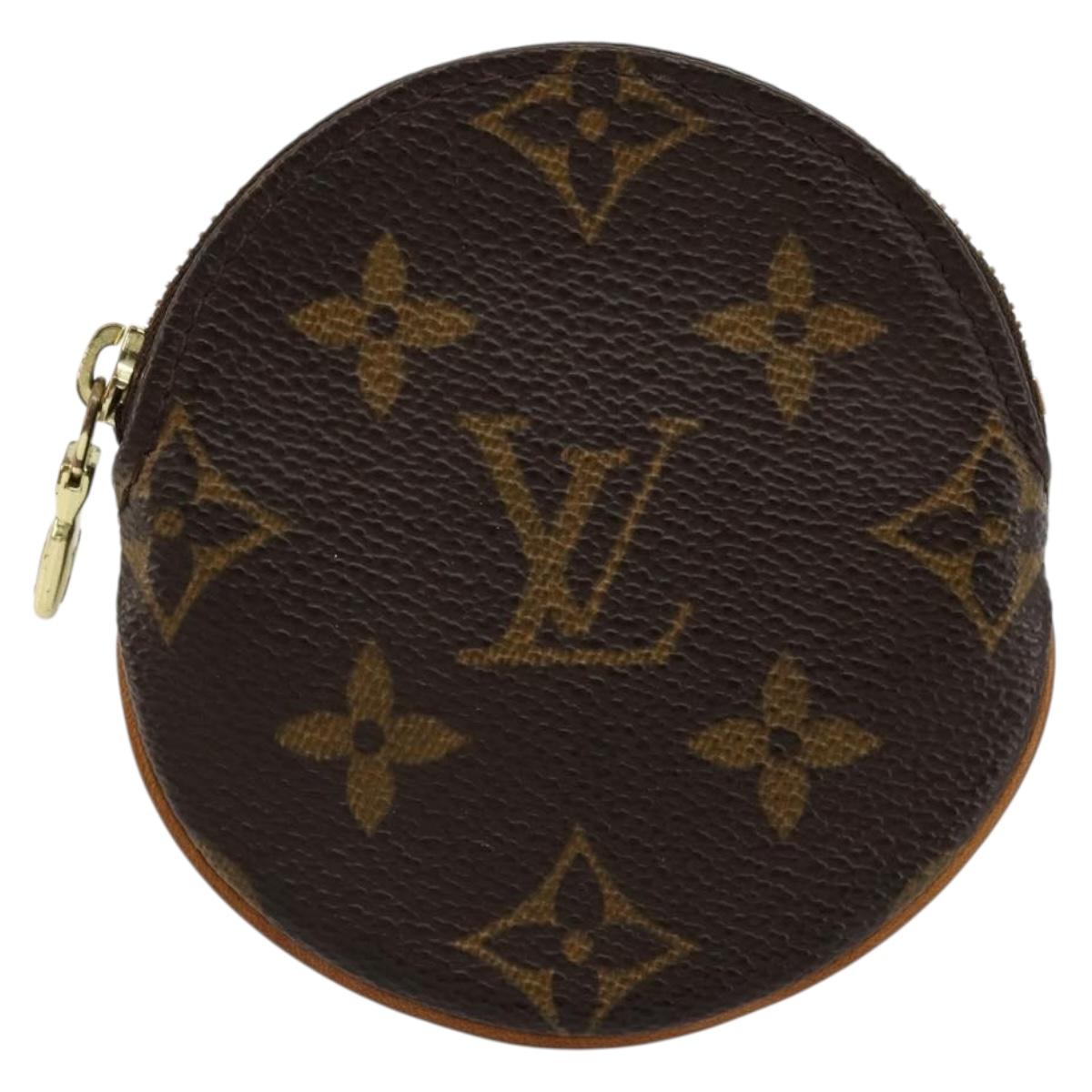 LOUIS VUITTON Monogram Porte Monnaie Round Coin Purse M61926 LV Auth 177910A