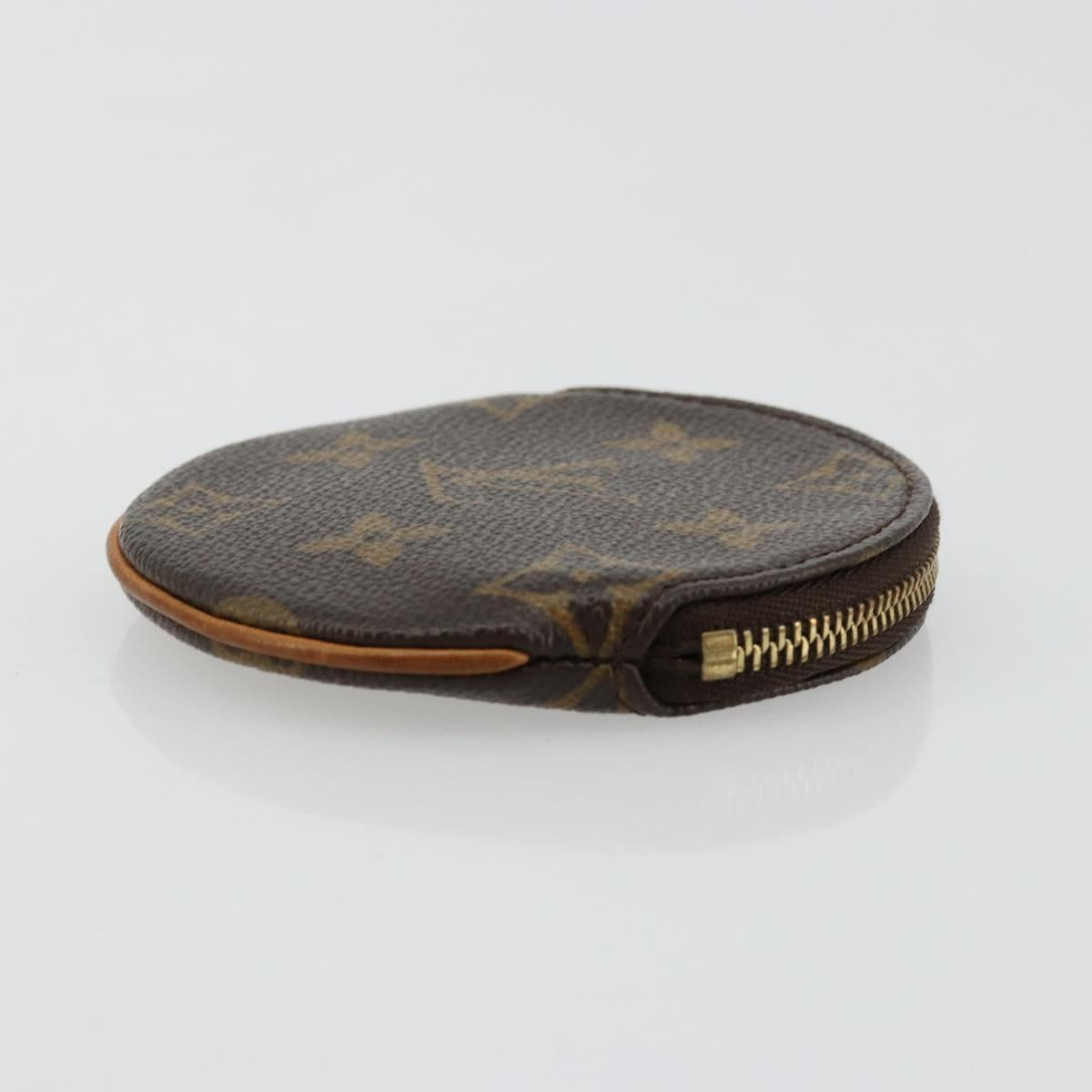 LOUIS VUITTON Monogram Porte Monnaie Round Coin Purse M61926 LV Auth 177910A