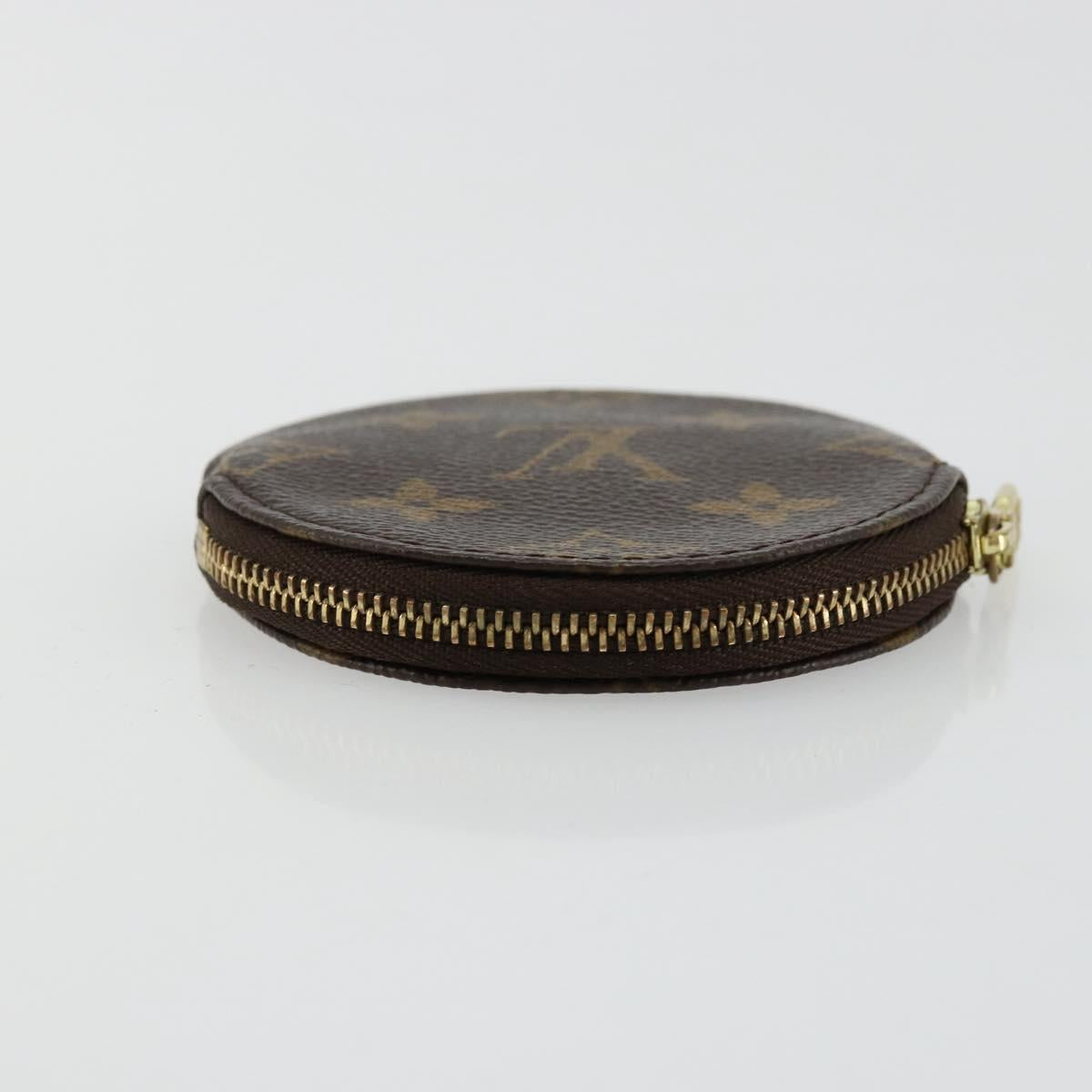 LOUIS VUITTON Monogram Porte Monnaie Round Coin Purse M61926 LV Auth 177910A