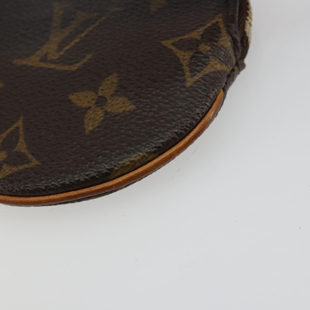 LOUIS VUITTON Monogram Porte Monnaie Round Coin Purse M61926 LV Auth 177910A