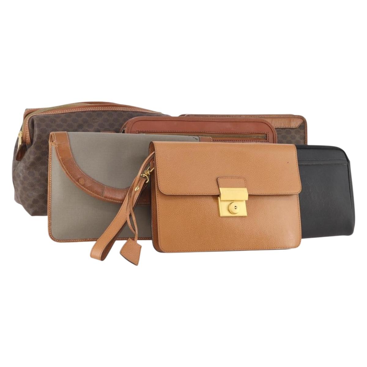 GIVENCHY Christian Dior, Celine, MCM Macadam Canvas Bag 6 Set Auth 177930