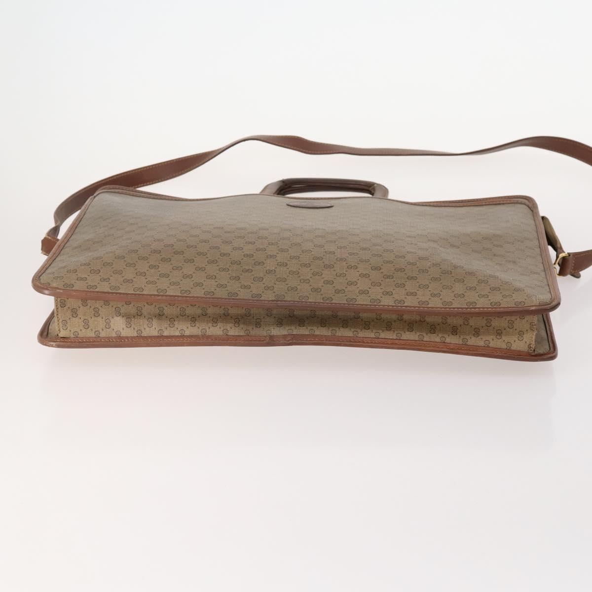 GUCCI GG Supreme Micro GG Supreme Web Sherry Line Bag PVC 4 Set Auth 177931