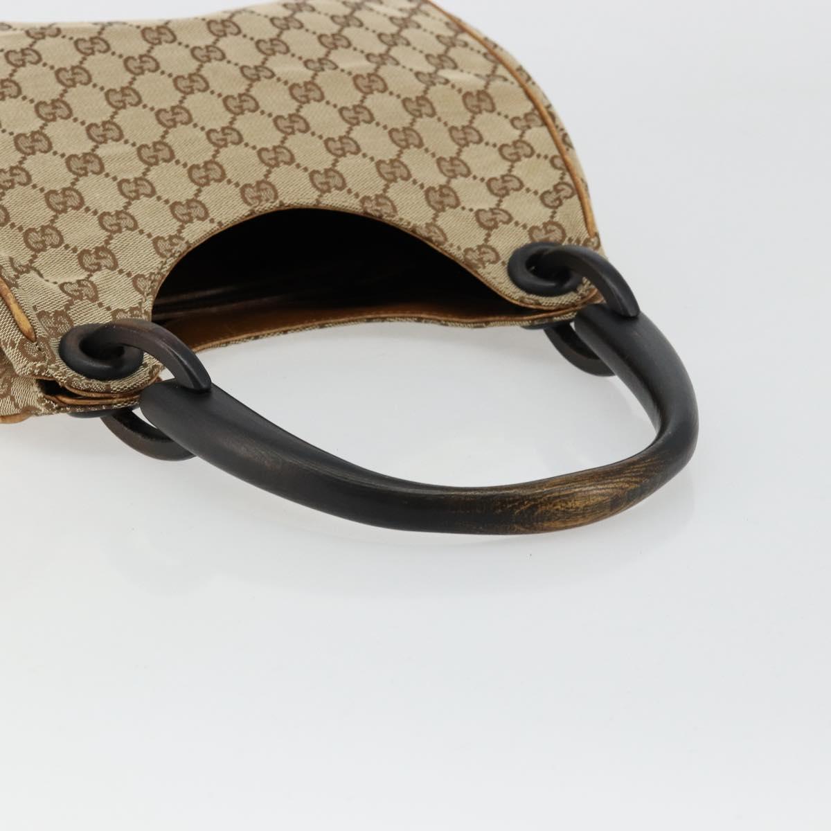 GUCCI GG Canvas Hand Bag Beige 106495 Auth 177964A