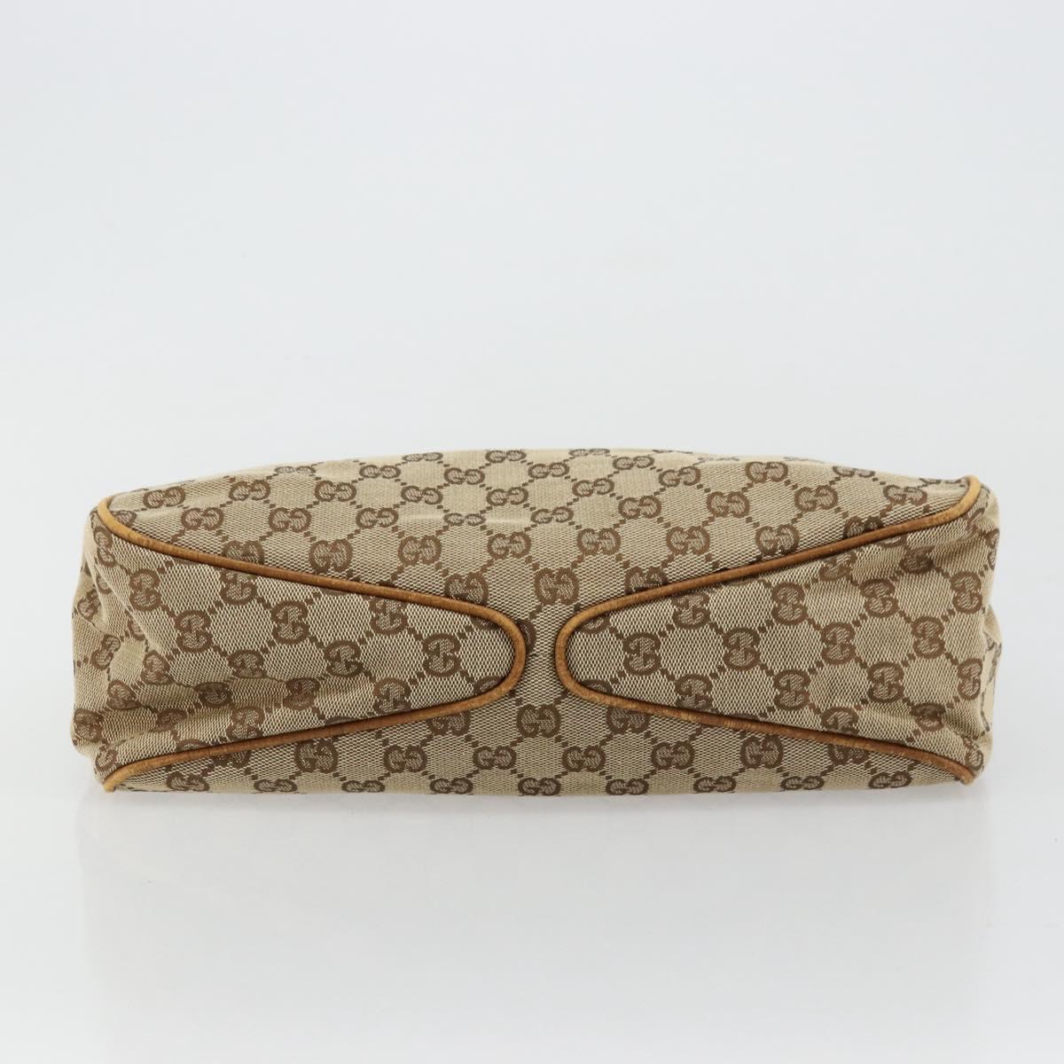 GUCCI GG Canvas Hand Bag Beige 106495 Auth 177964A