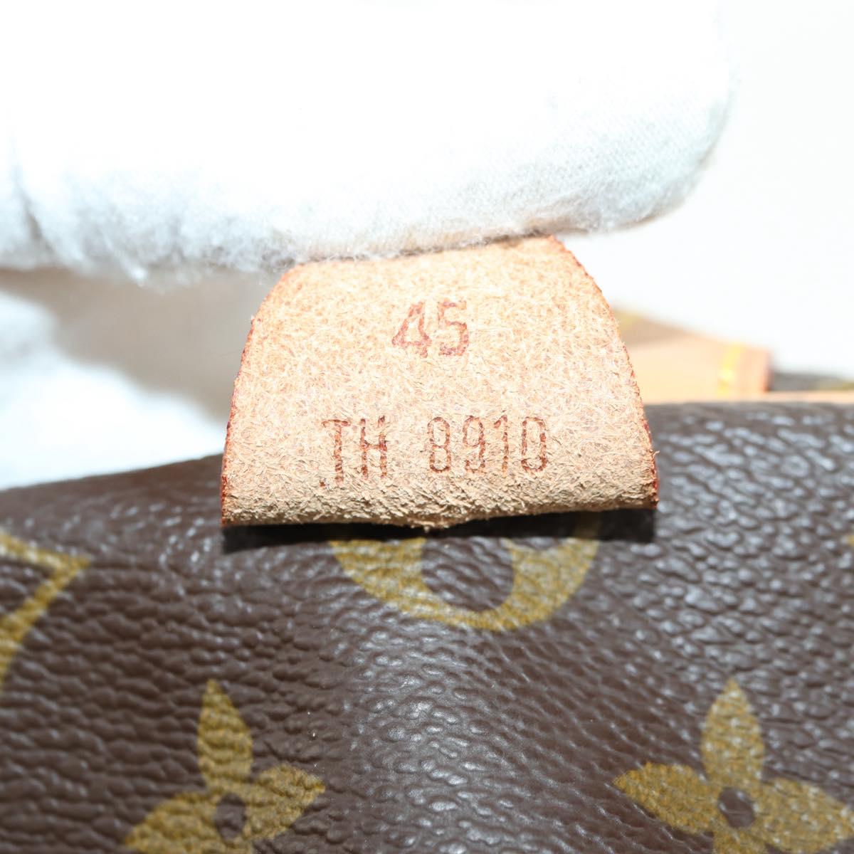 LOUIS VUITTON Monogram Sac Souple 45 Boston Bag M41624 LV Auth 177968SAV