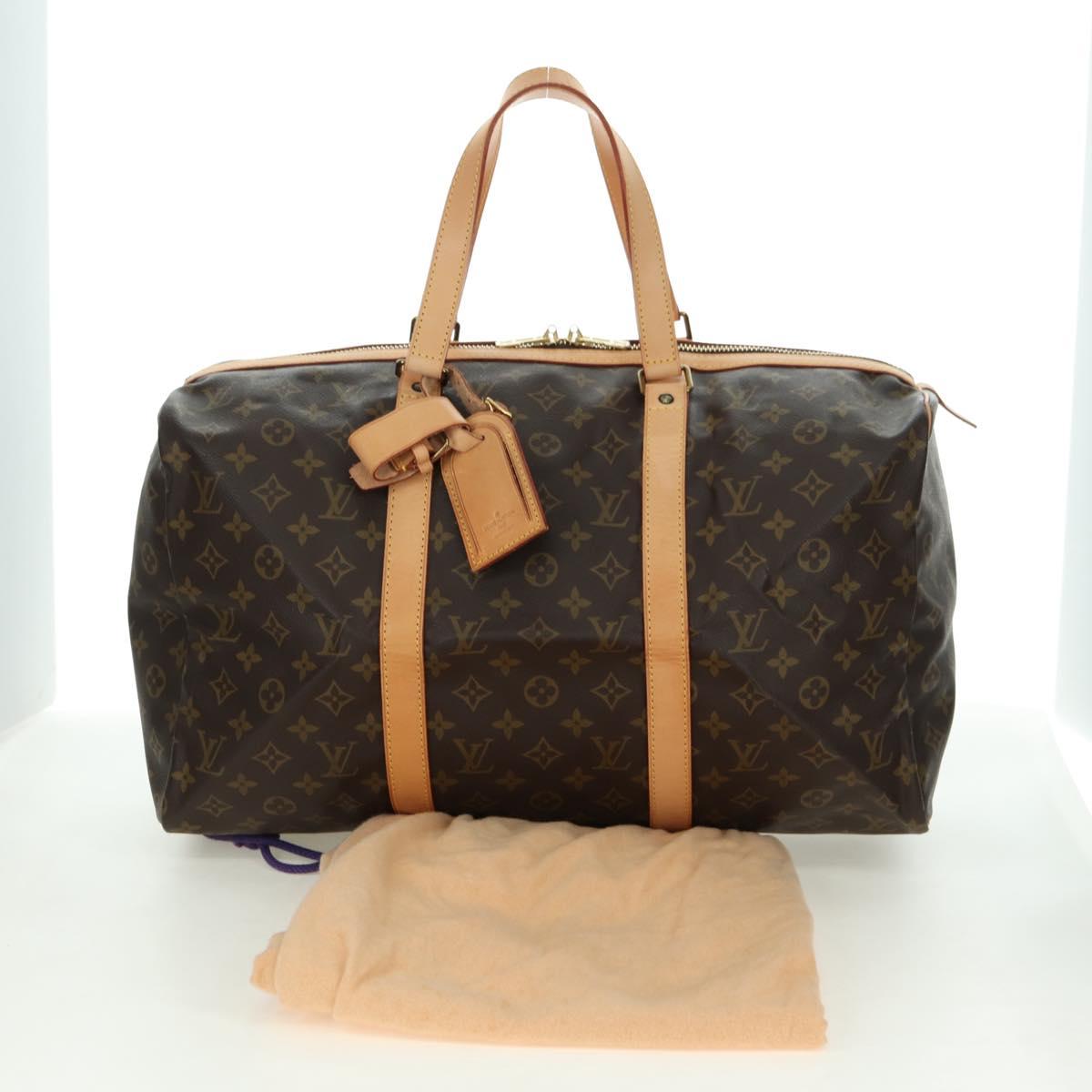 LOUIS VUITTON Monogram Sac Souple 45 Boston Bag M41624 LV Auth 177968SAV