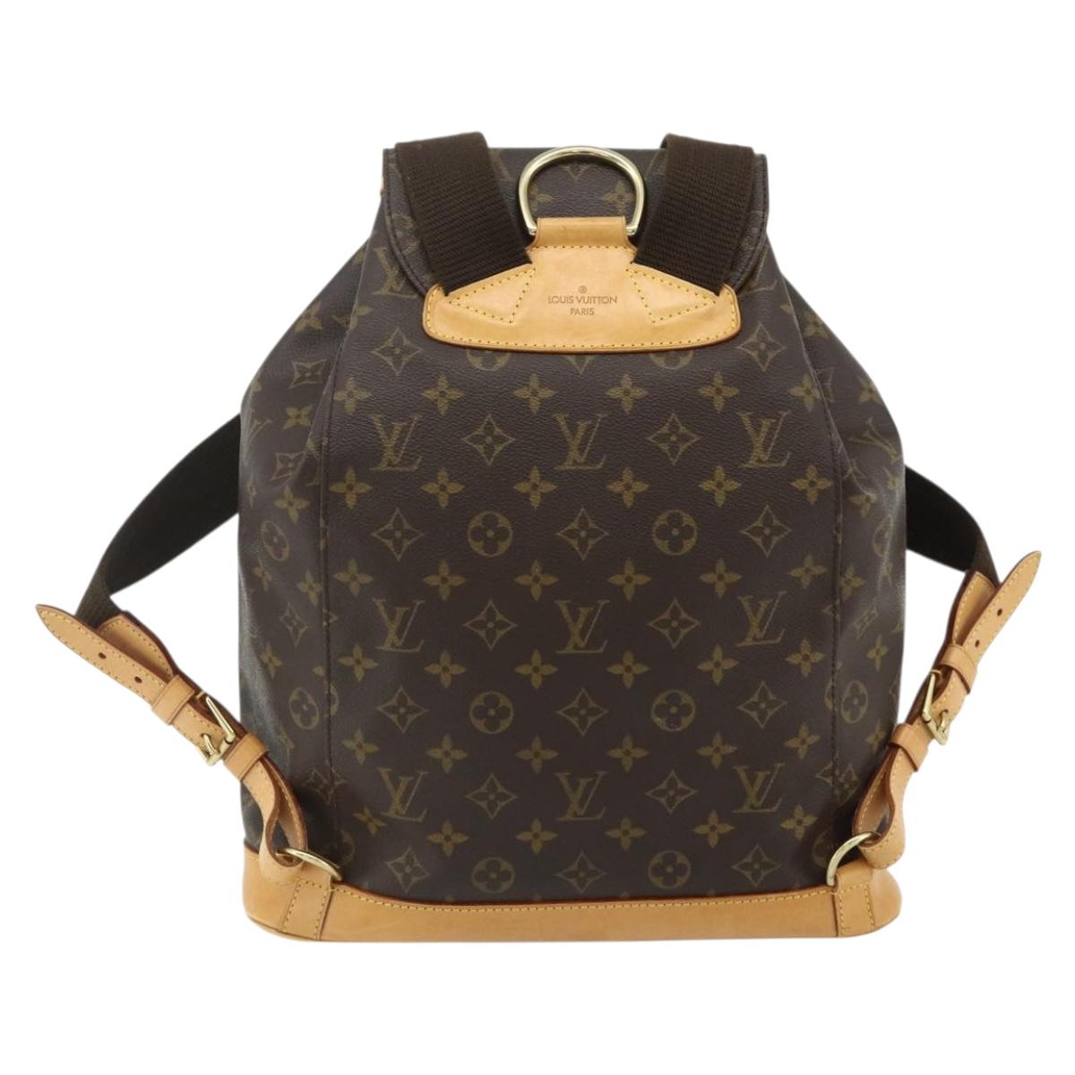 LOUIS VUITTON Monogram Montsouris GM Backpack M51135 LV Auth 177973