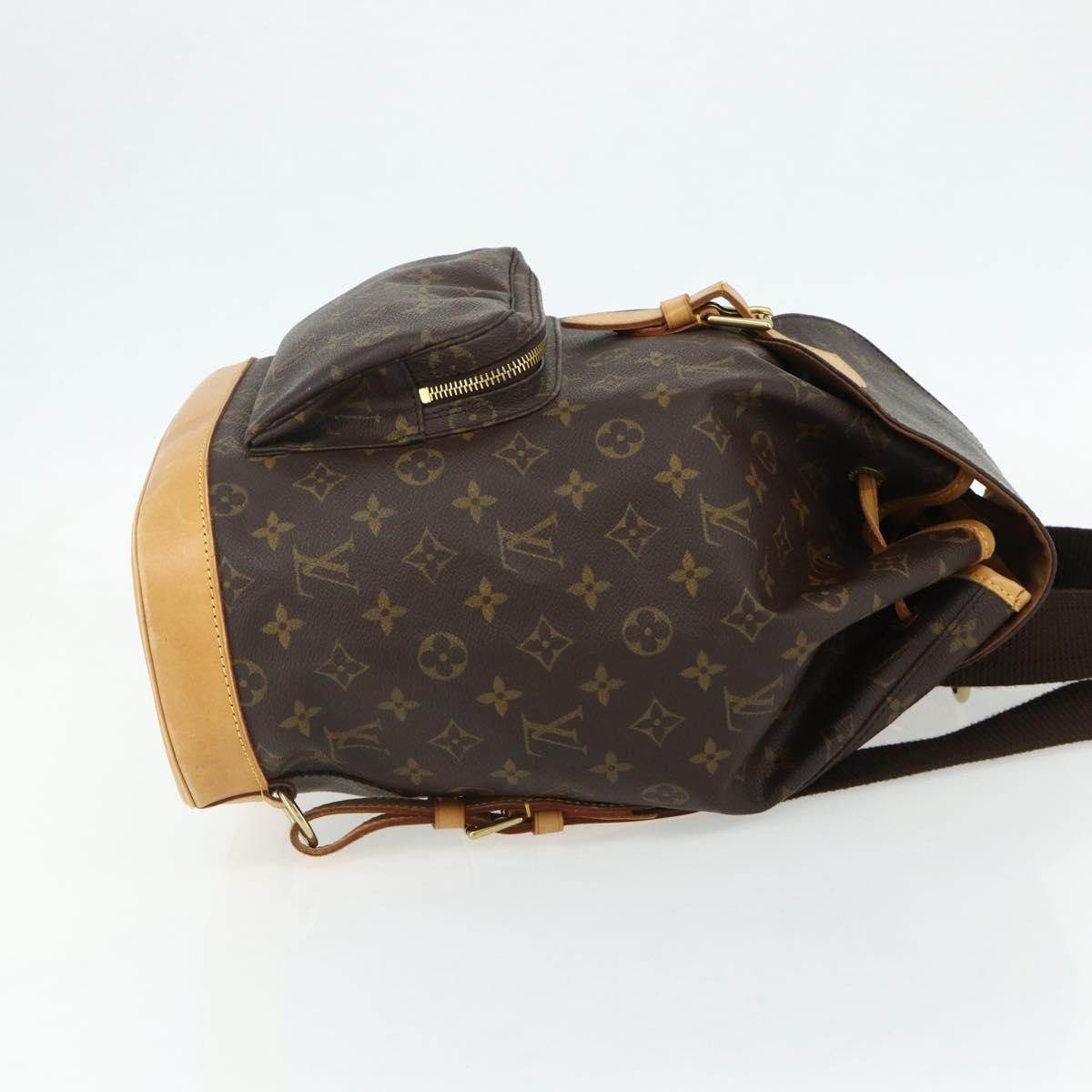 LOUIS VUITTON Monogram Montsouris GM Backpack M51135 LV Auth 177973