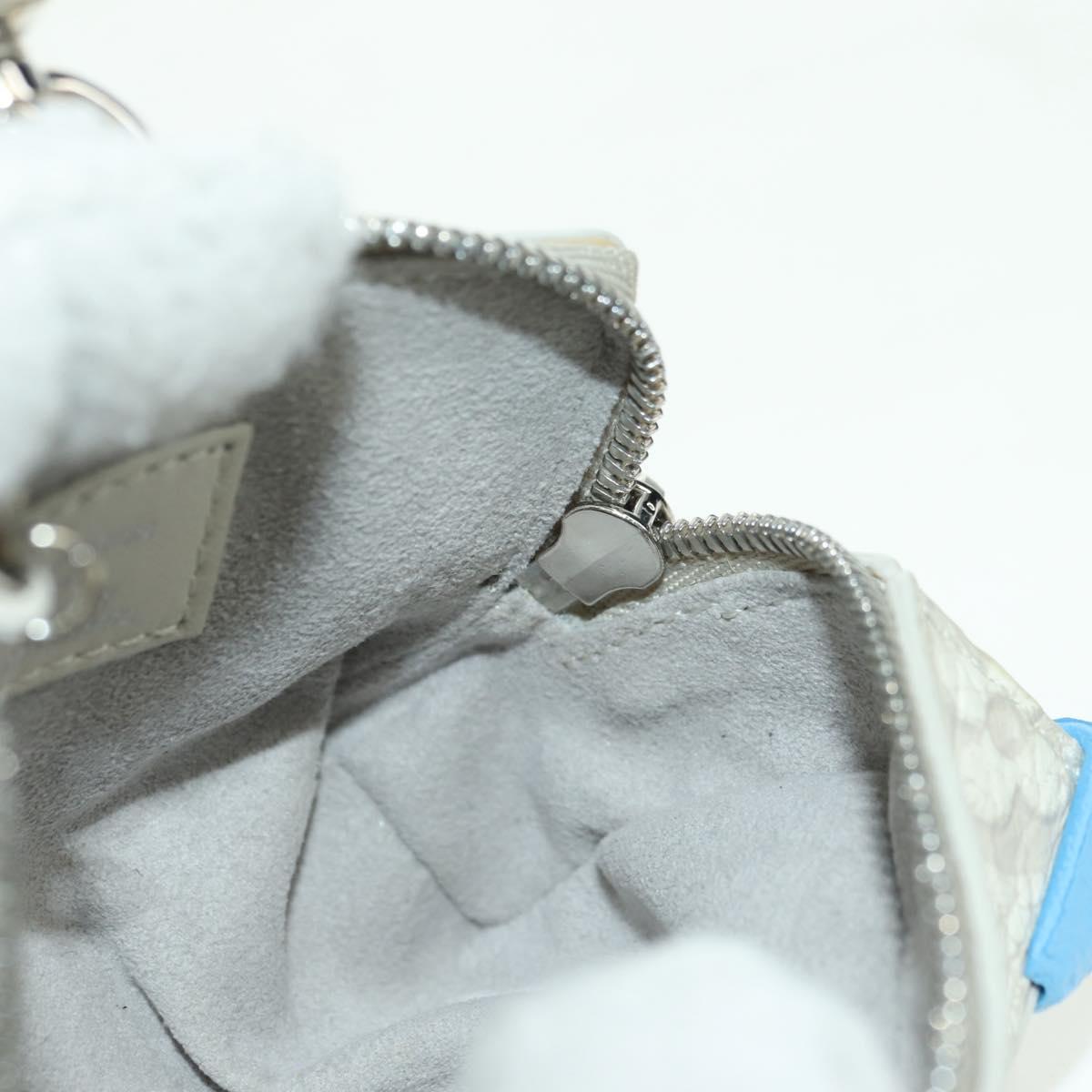 LOUIS VUITTON Taurillon Clemence Climbing Pouch Gray MP3383 LV Auth 177975M