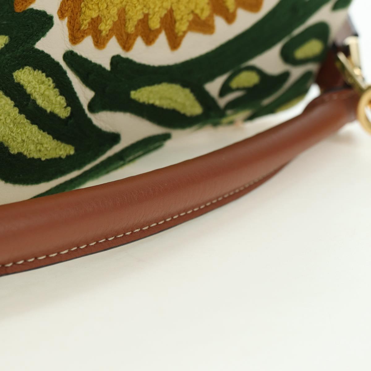 LOEWE Puzzle Bag Small Hammock Hand Bag Leather Brown Gold Auth 177978SM