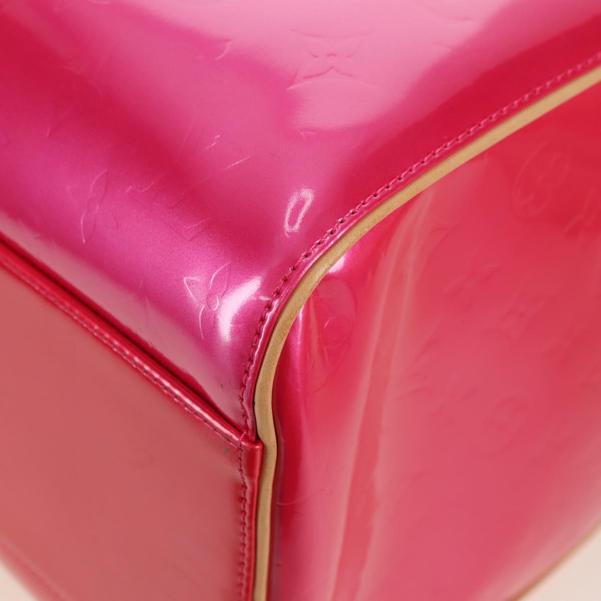 LOUIS VUITTON Monogram Vernis Mercer Boston Bag Fusha Pink LV Auth 177997SAV