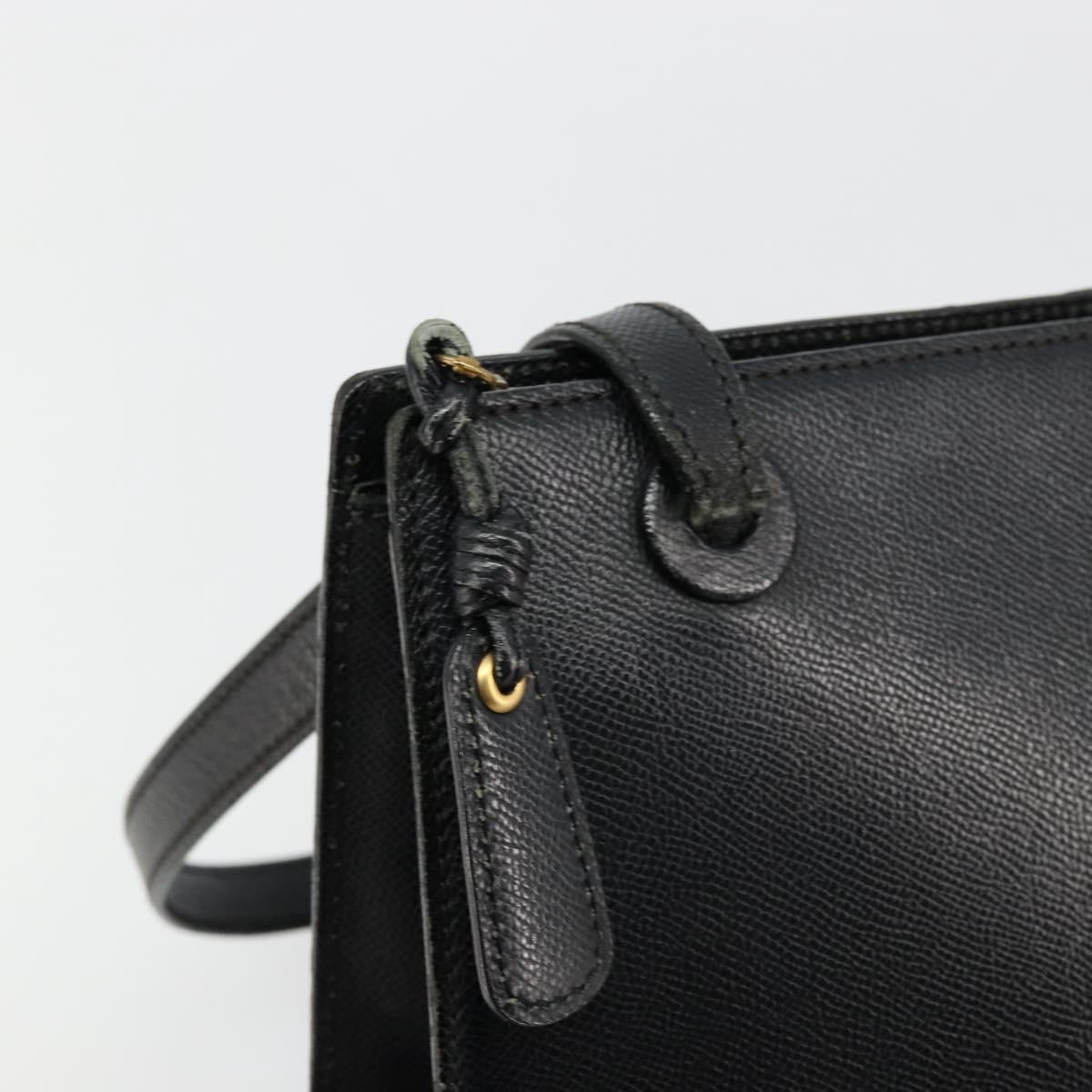 CHANEL Tote Bag Caviar Skin Black Gold CC Auth 178022