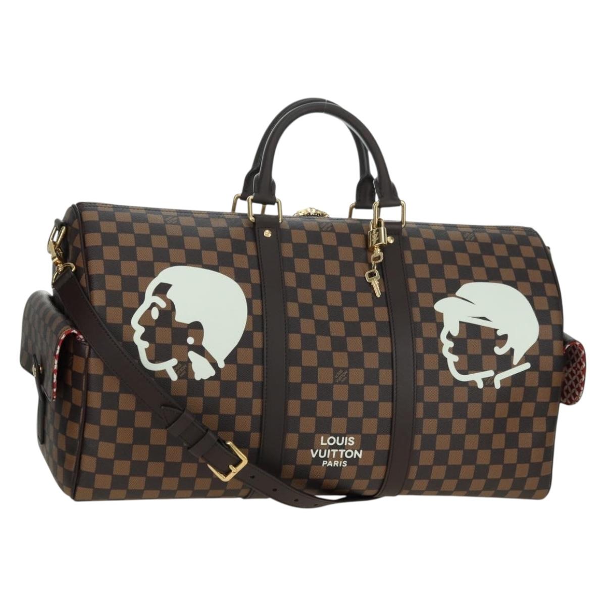 LOUIS VUITTON Damier Friendship NIGO Keepall Bandouliere 50 N40799 Auth 178025SM