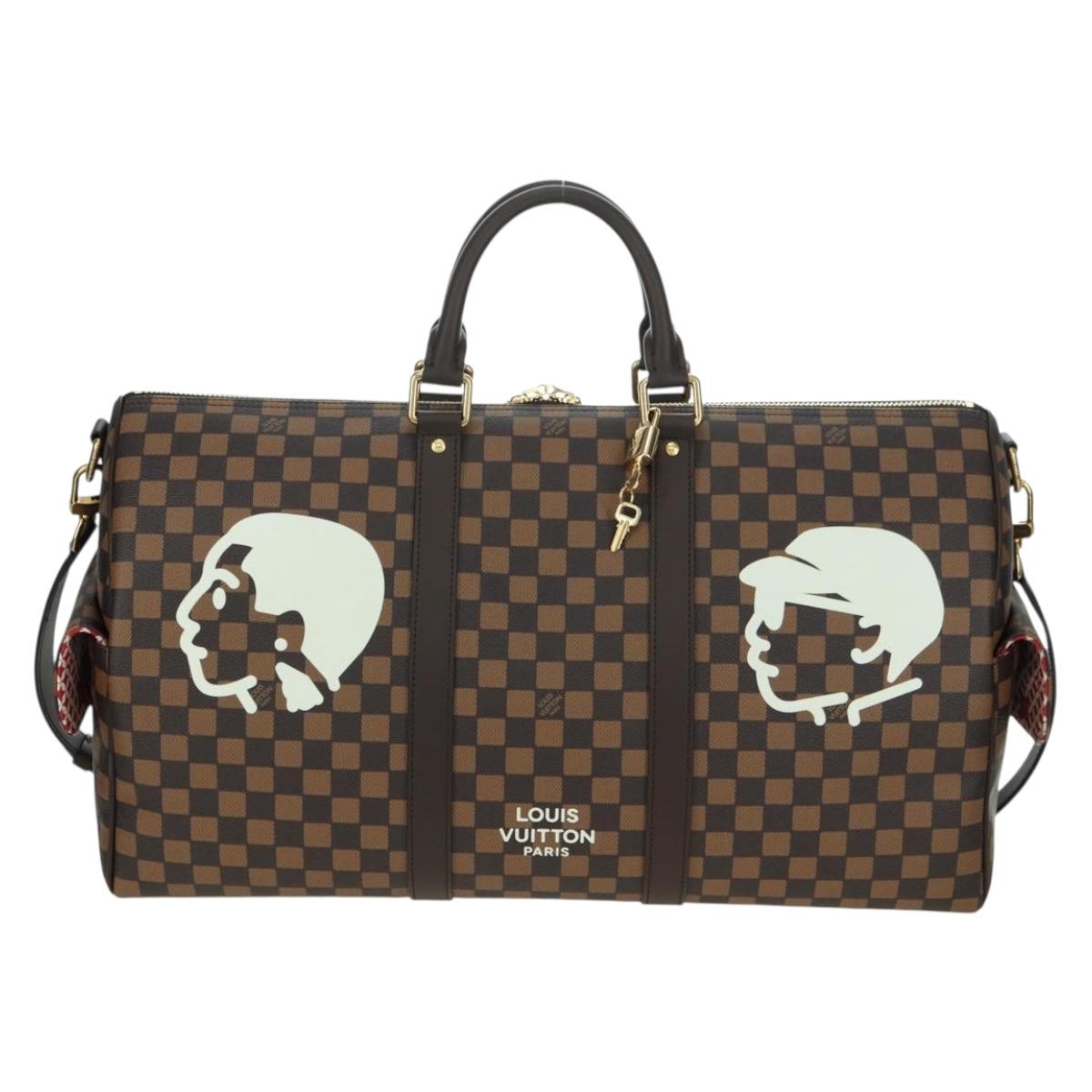 LOUIS VUITTON Damier Friendship NIGO Keepall Bandouliere 50 N40799 Auth 178025SM