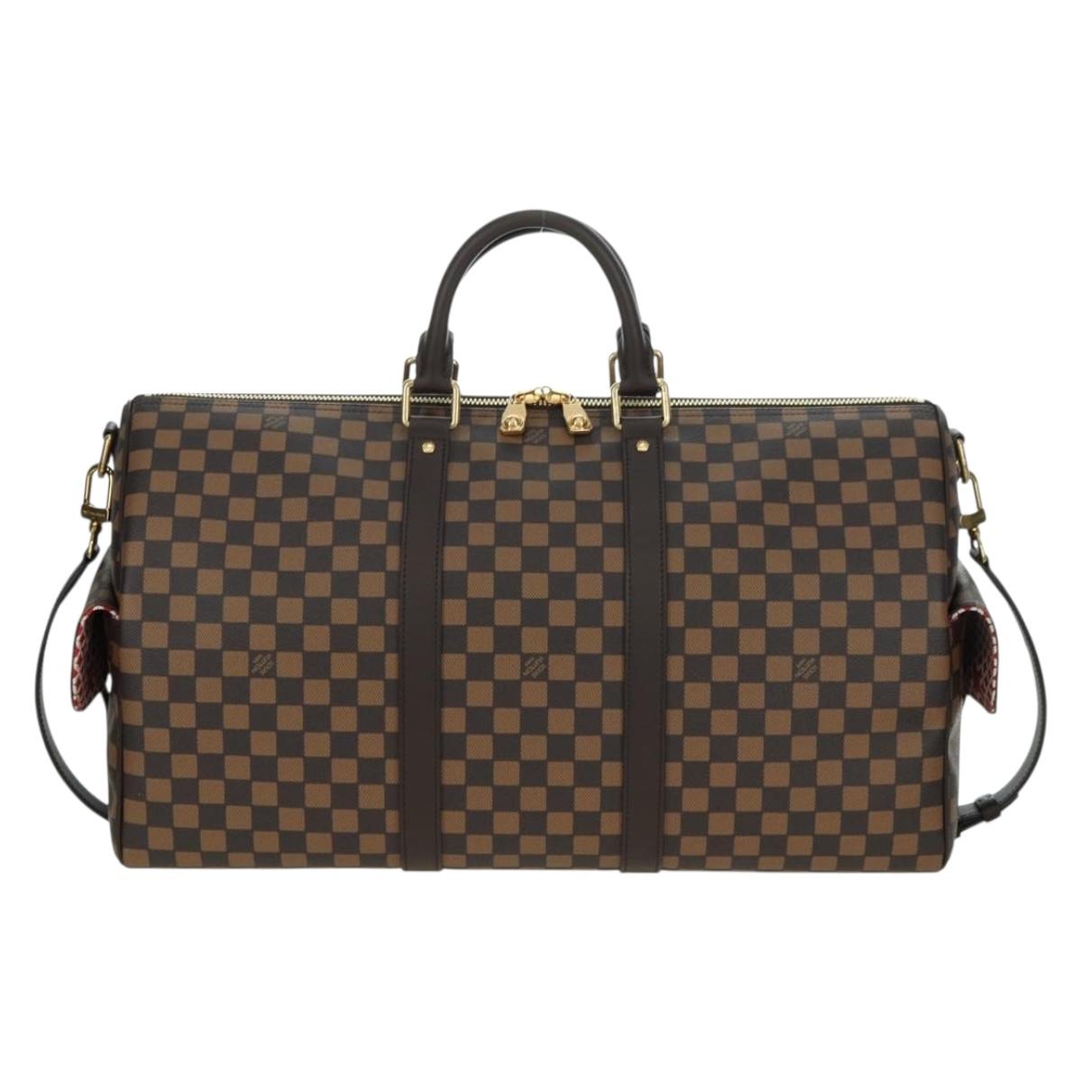 LOUIS VUITTON Damier Friendship NIGO Keepall Bandouliere 50 N40799 Auth 178025SM