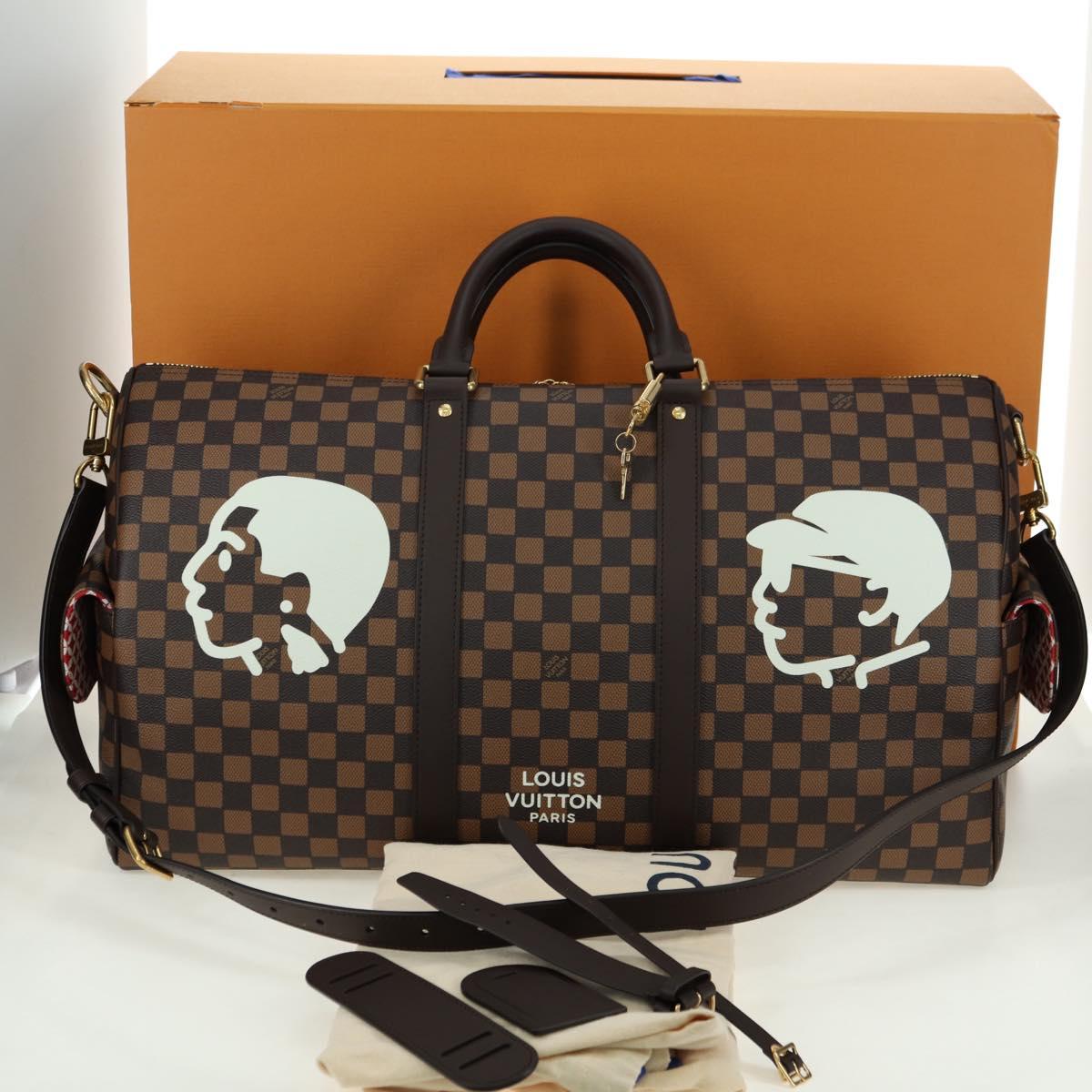 LOUIS VUITTON Damier Friendship NIGO Keepall Bandouliere 50 N40799 Auth 178025SM