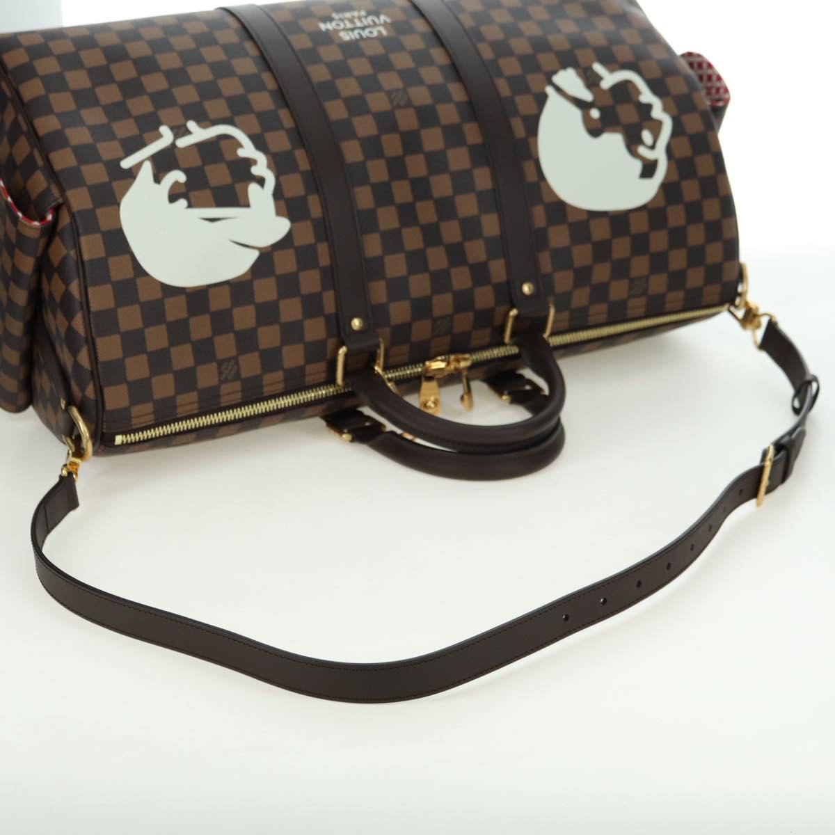 LOUIS VUITTON Damier Friendship NIGO Keepall Bandouliere 50 N40799 Auth 178025SM