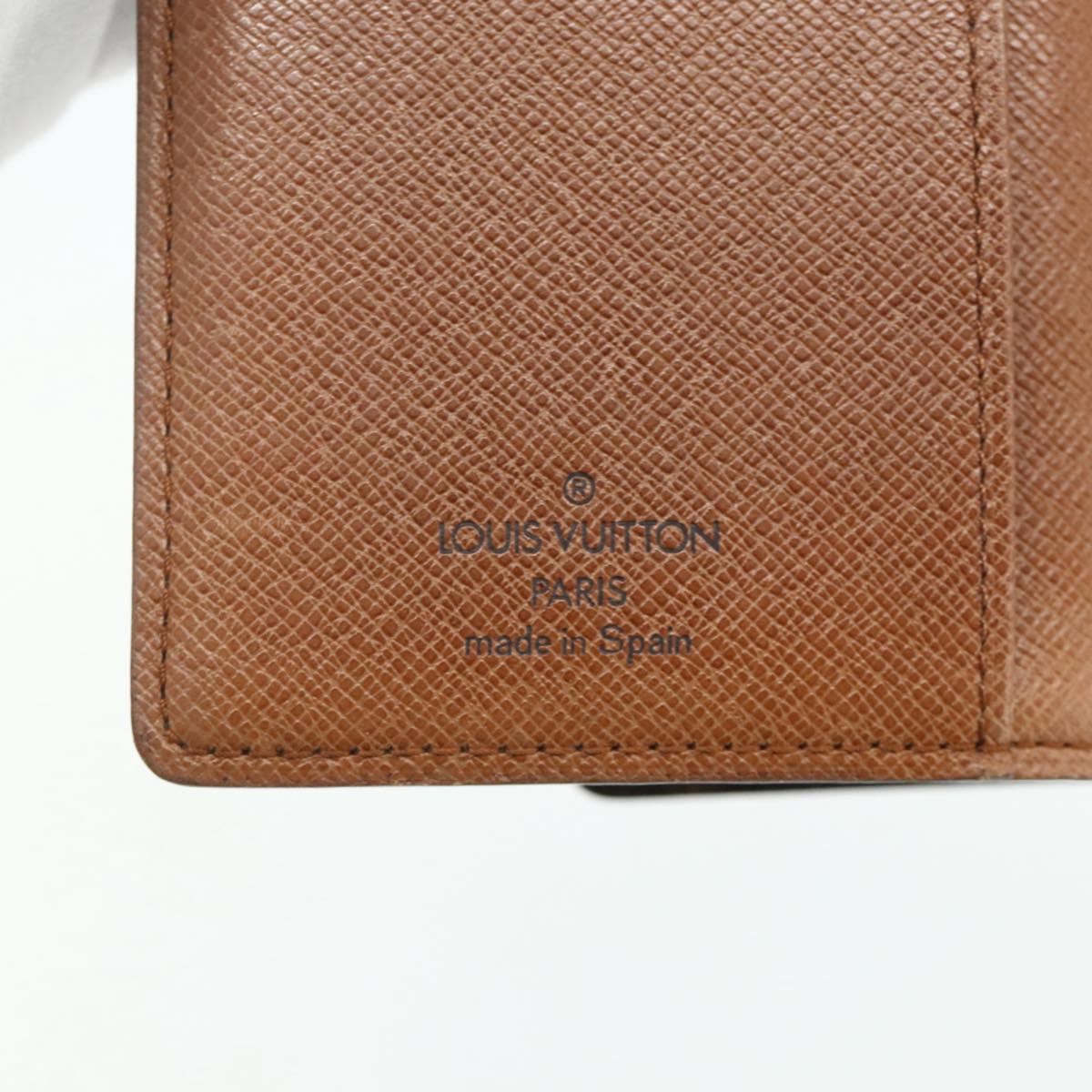 LOUIS VUITTON Monogram Agenda PM Day Planner Cover R20005 LV Auth 178029