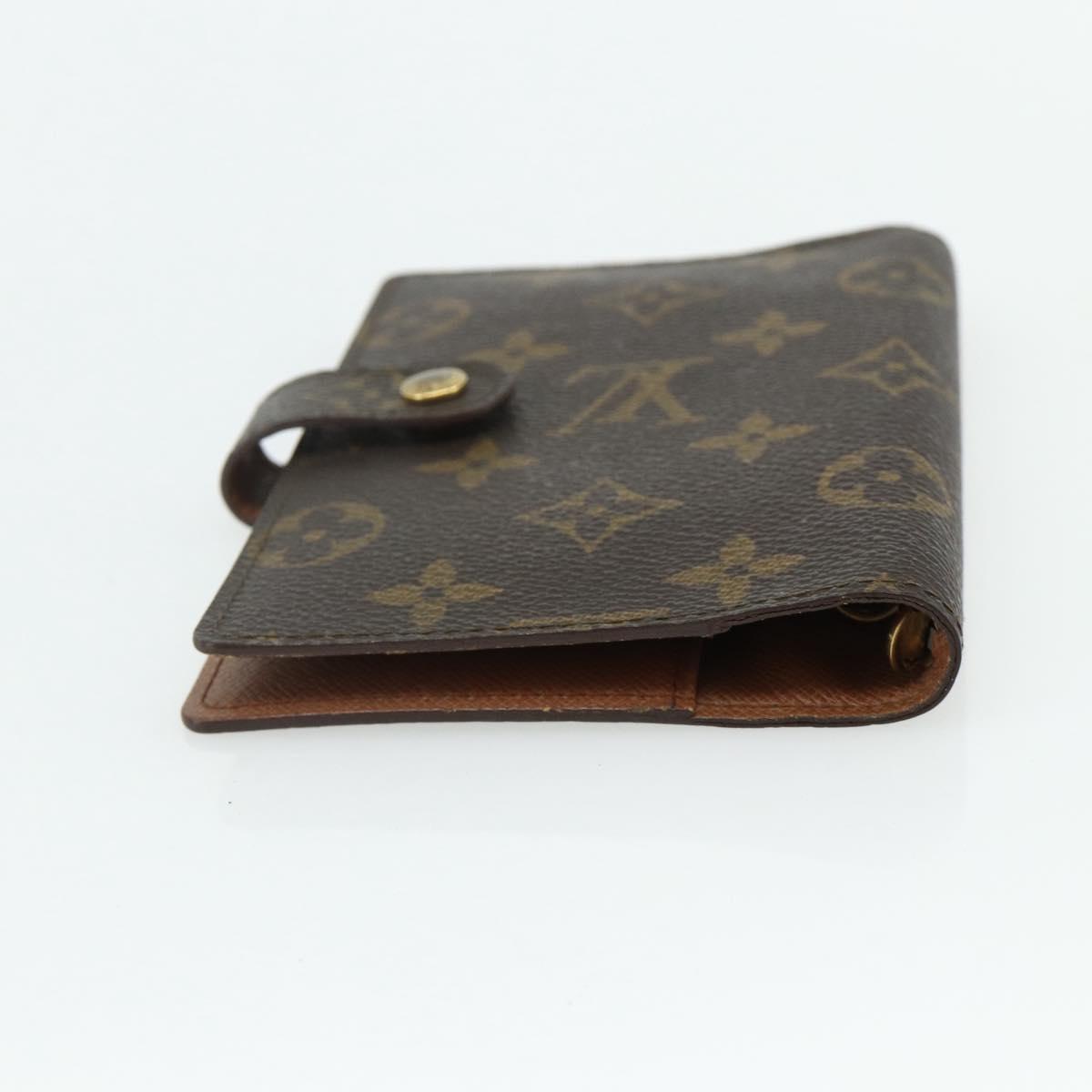 LOUIS VUITTON Monogram Agenda PM Day Planner Cover R20005 LV Auth 178029