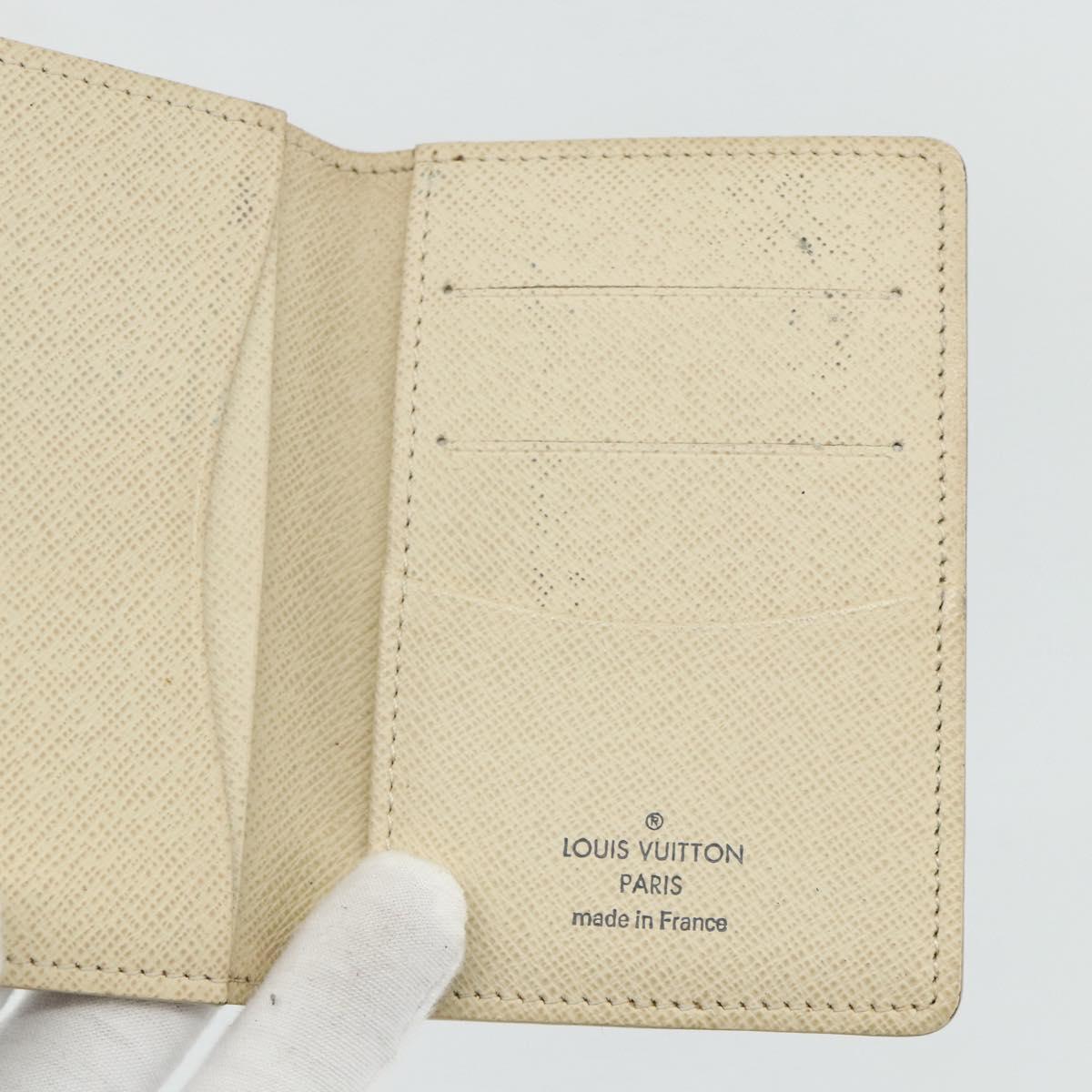 LOUIS VUITTON Damier Azur Organizer Dupoch Card Case N61727 LV Auth 178032A