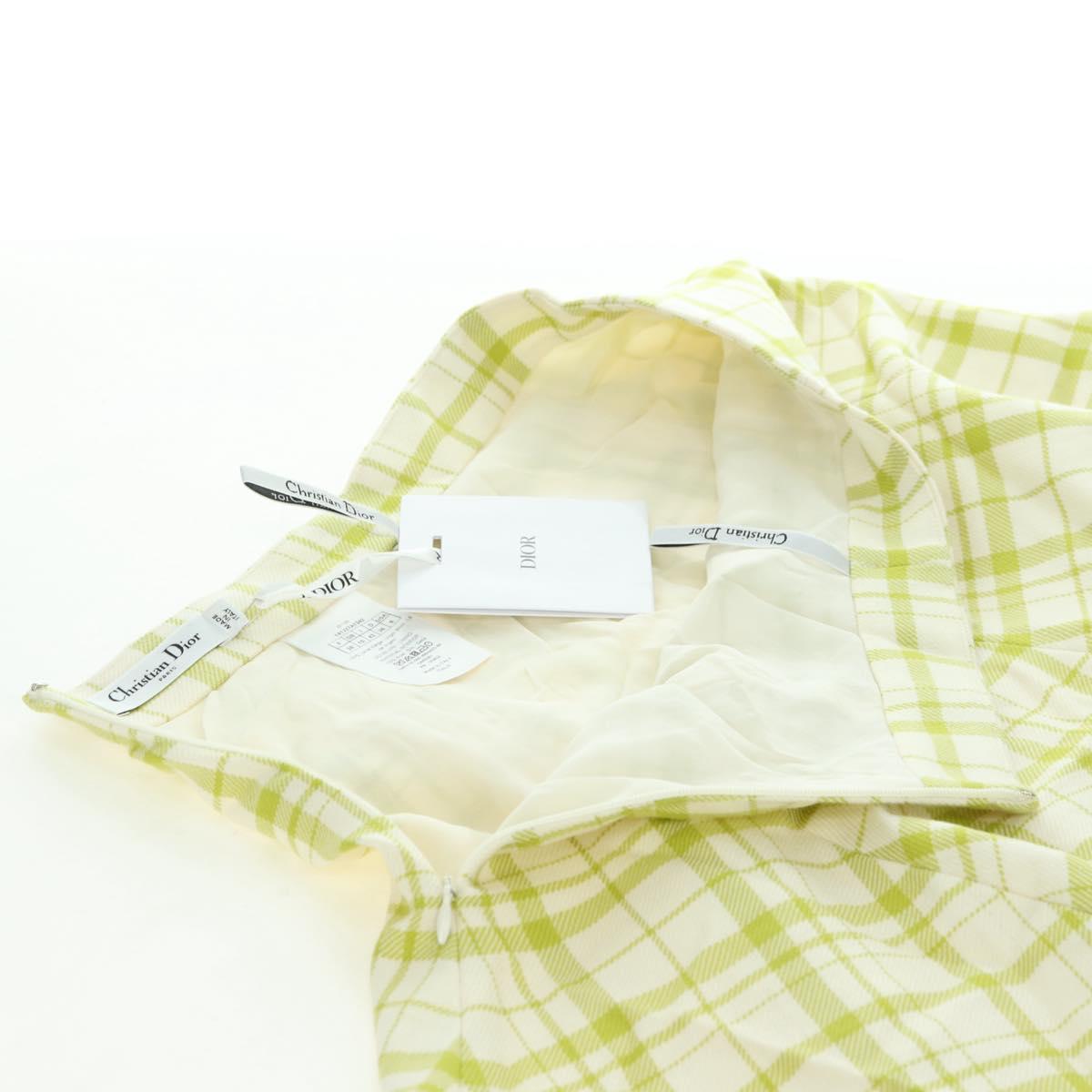 Christian Dior Skirt Wool Green Auth 178033A