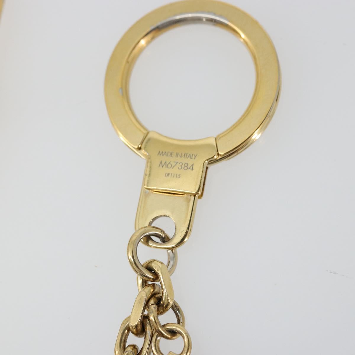 LOUIS VUITTON Maltage Flowers Bag Charm metal Gold Tone M67384 LV Auth 178050A