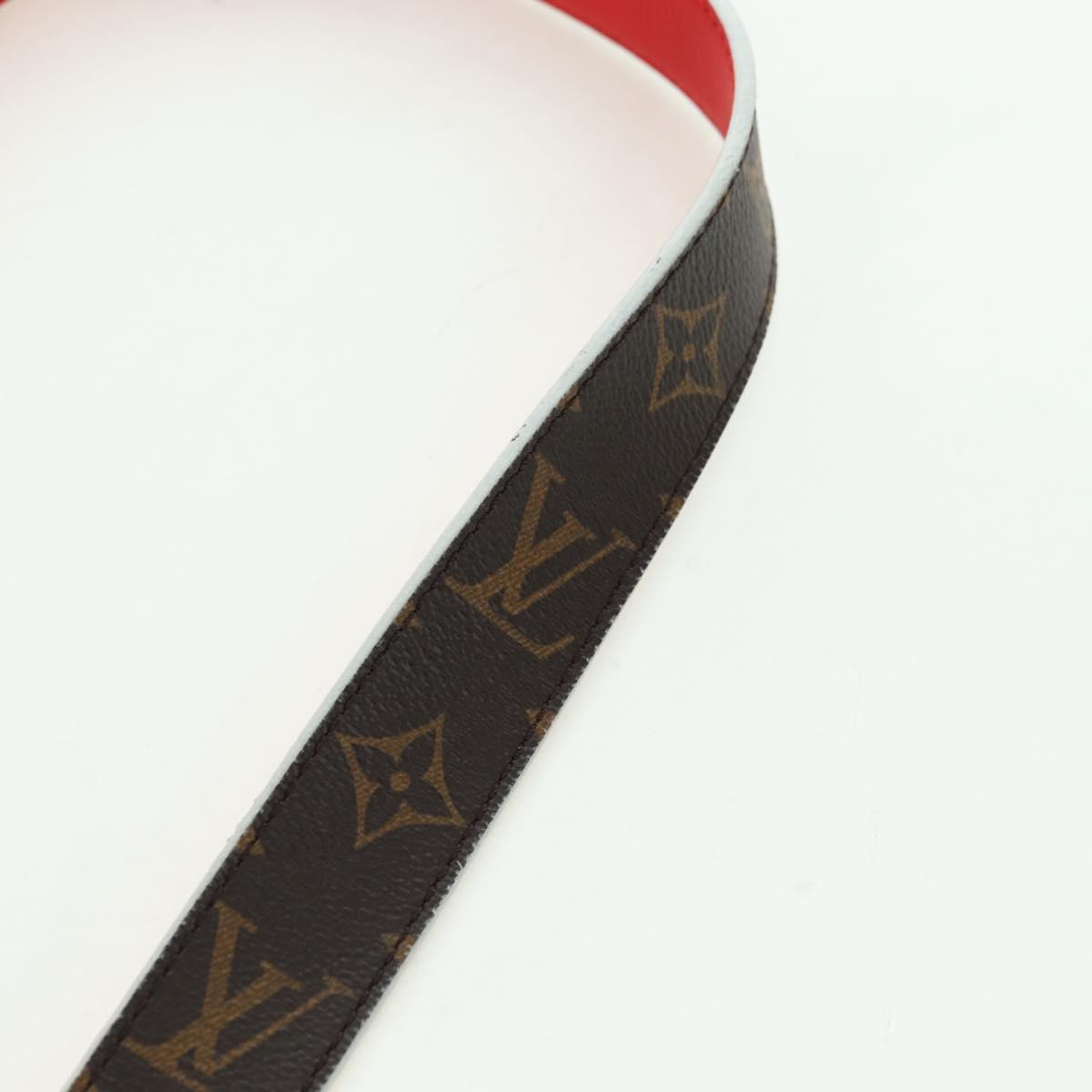 LOUIS VUITTON Monogram Shoulder Strap 41.7"" Rouge J02287 LV Auth 178051V