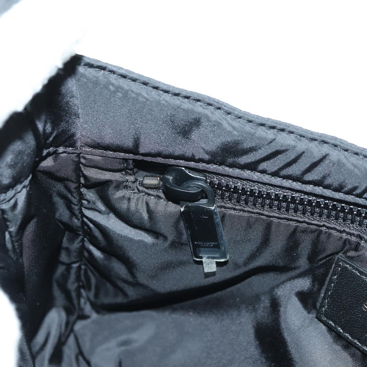 SAINT LAURENT Shoulder Bag Nylon Black Auth 178069SAM