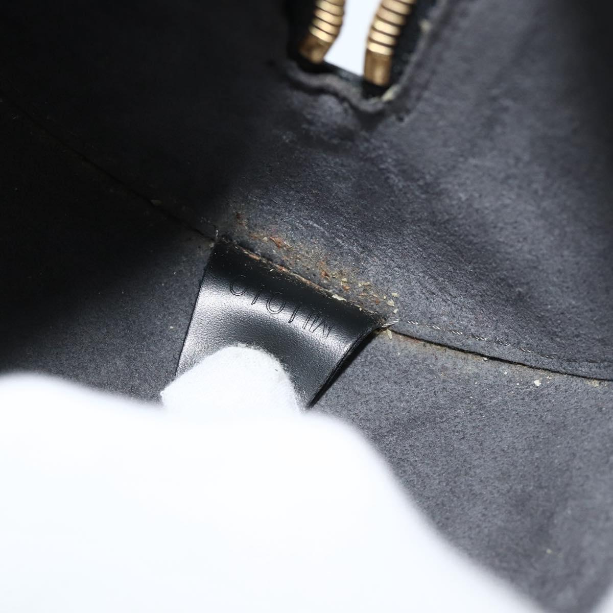 LOUIS VUITTON Epi Soufflot Hand Bag Black M52222 LV Auth 178075A