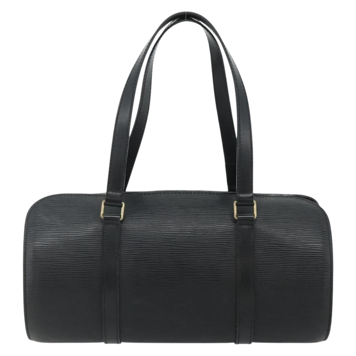 LOUIS VUITTON Epi Soufflot Hand Bag Black M52222 LV Auth 178075A