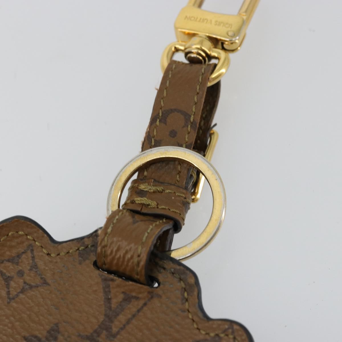 LOUIS VUITTON Catgram Porte Cles Porto Address Charm Black MP2281 Auth 178090A