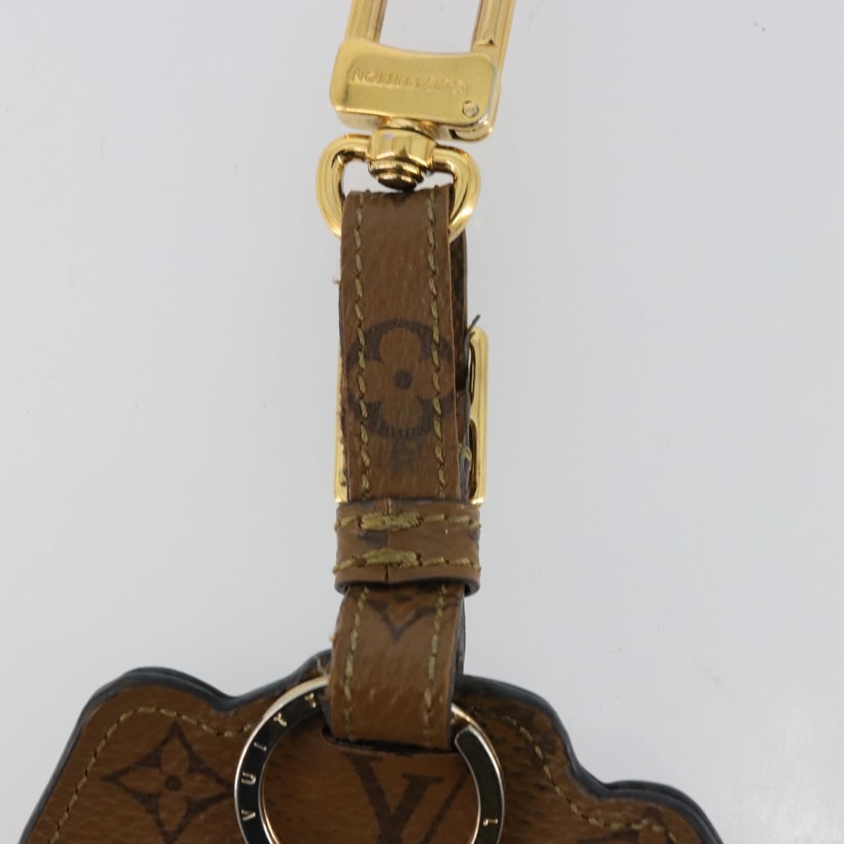 LOUIS VUITTON Catgram Porte Cles Porto Address Charm Black MP2281 Auth 178090A