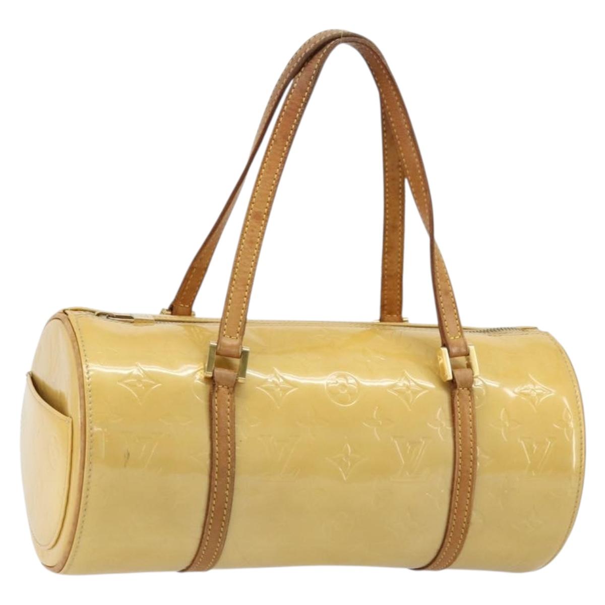 LOUIS VUITTON Monogram Vernis Bedford Hand Bag Beige M91006 LV Auth 178102