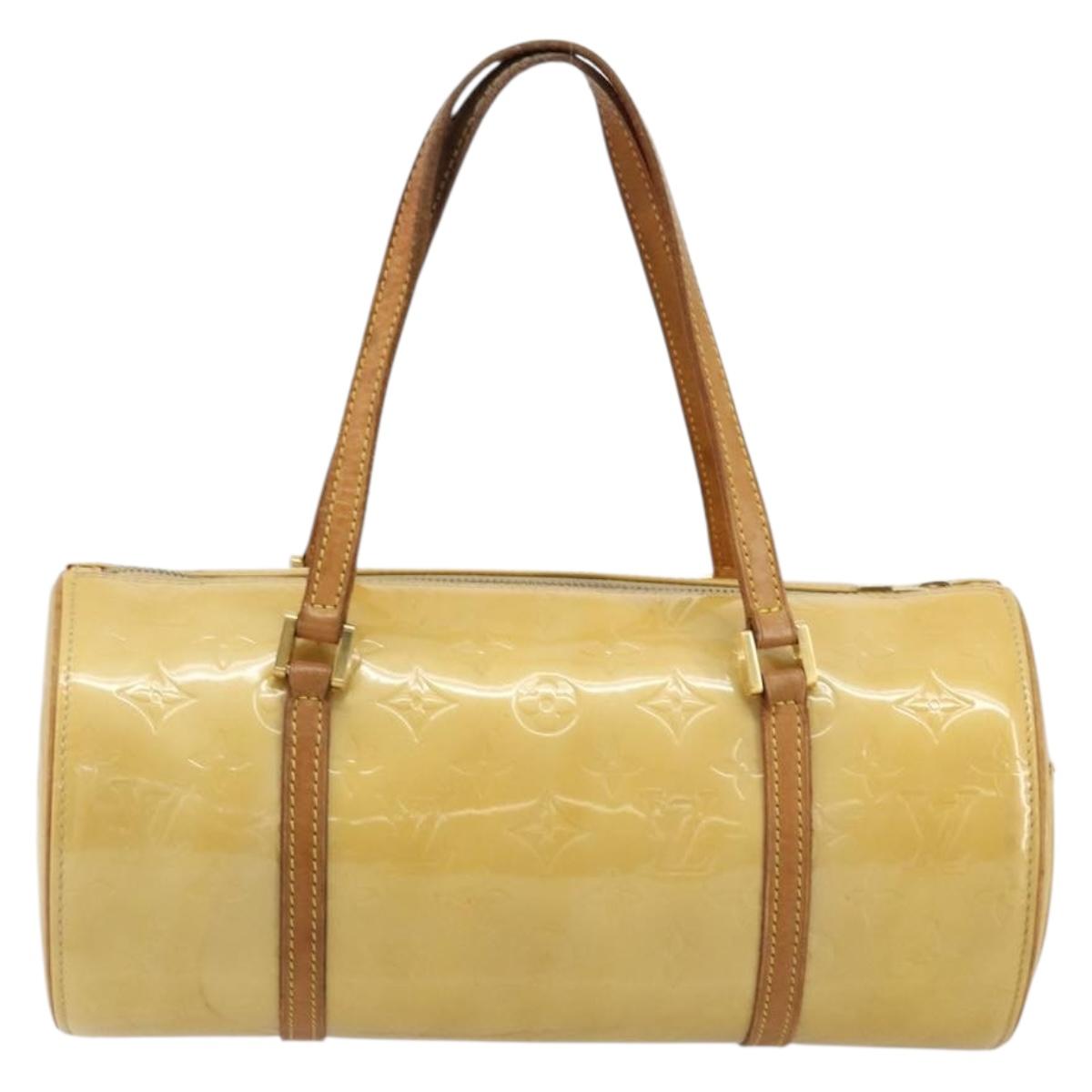 LOUIS VUITTON Monogram Vernis Bedford Hand Bag Beige M91006 LV Auth 178102