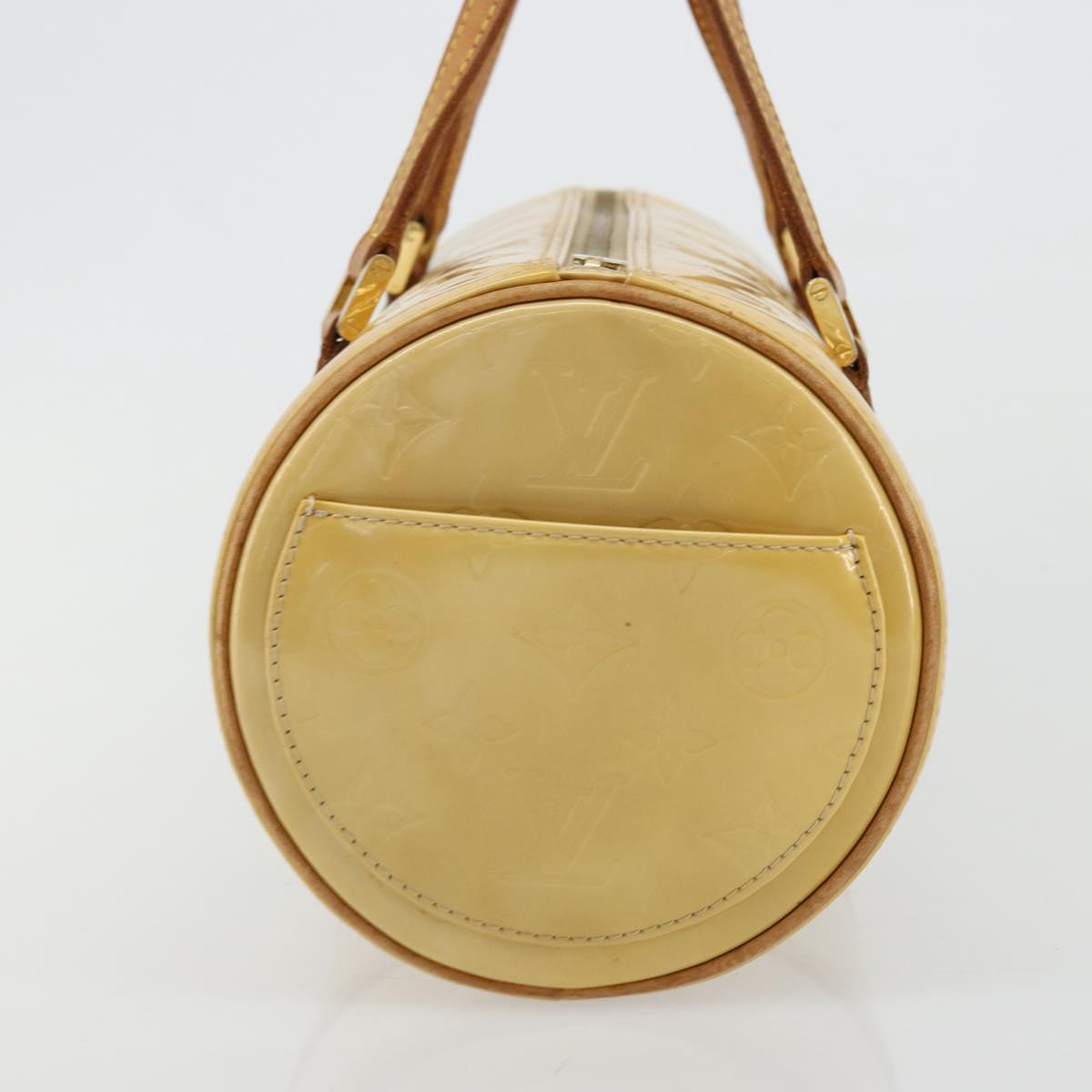 LOUIS VUITTON Monogram Vernis Bedford Hand Bag Beige M91006 LV Auth 178102