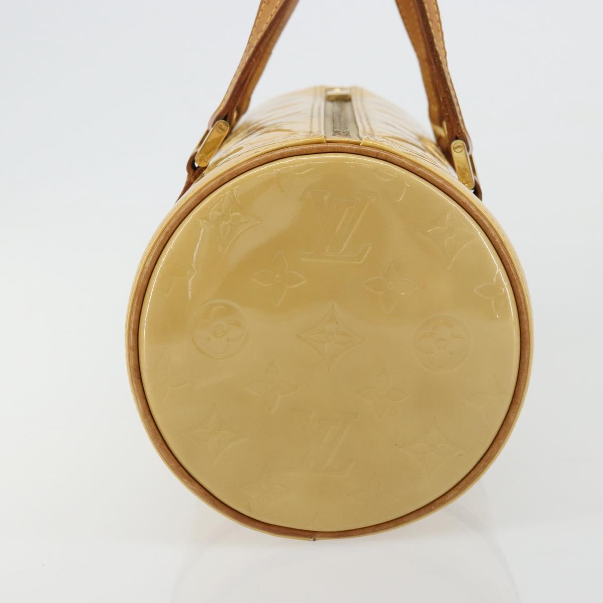 LOUIS VUITTON Monogram Vernis Bedford Hand Bag Beige M91006 LV Auth 178102