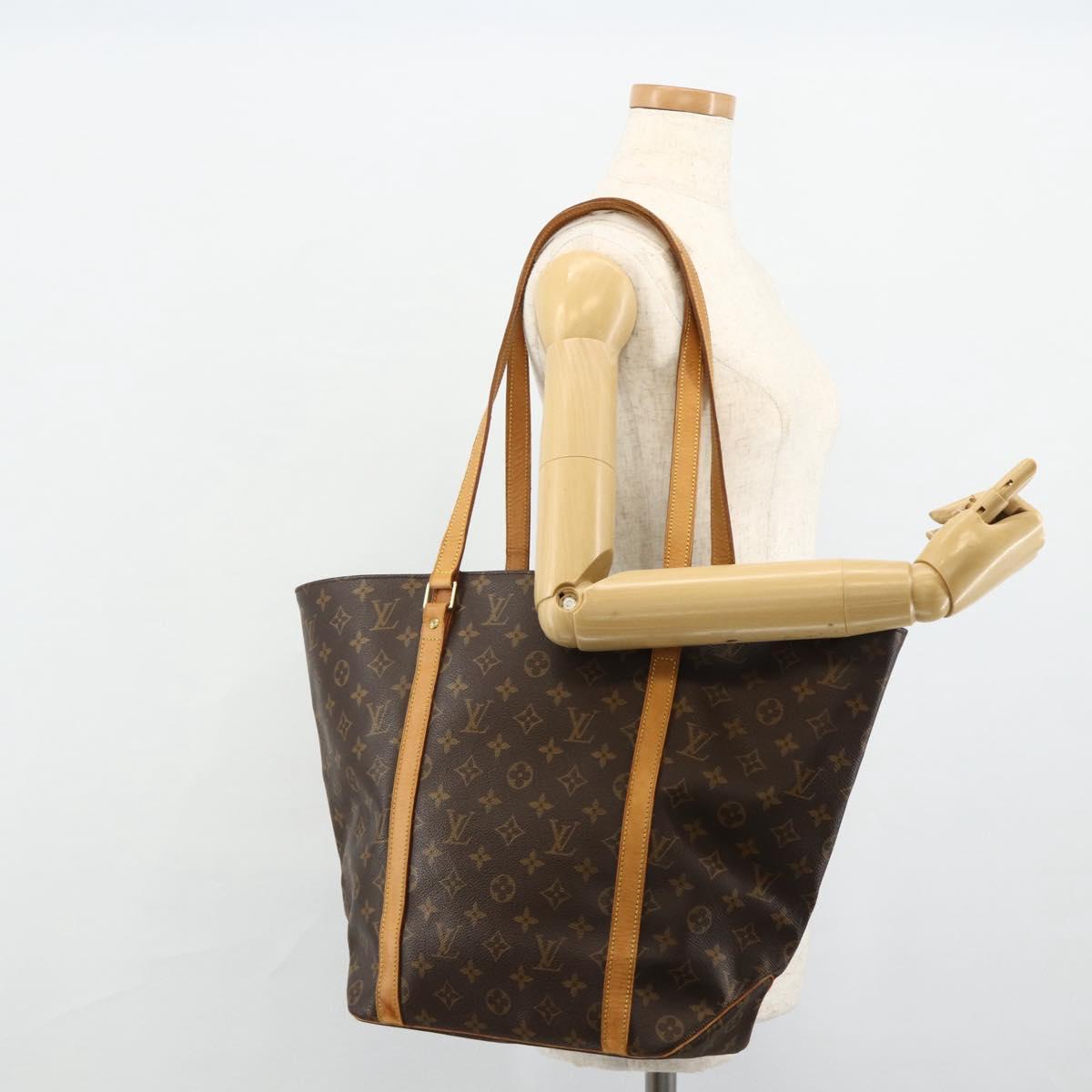 LOUIS VUITTON Monogram Sac Shopping Tote Bag M51108 LV Auth 178138