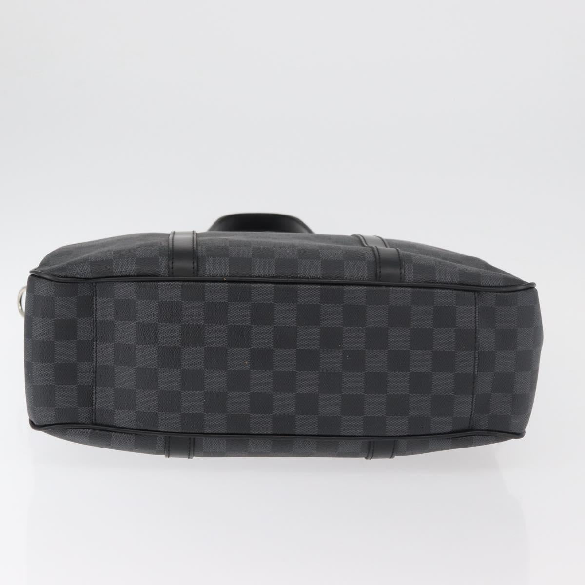 LOUIS VUITTON Damier Graphite Tadao Shoulder Bag 2way N51192 LV Auth 178145