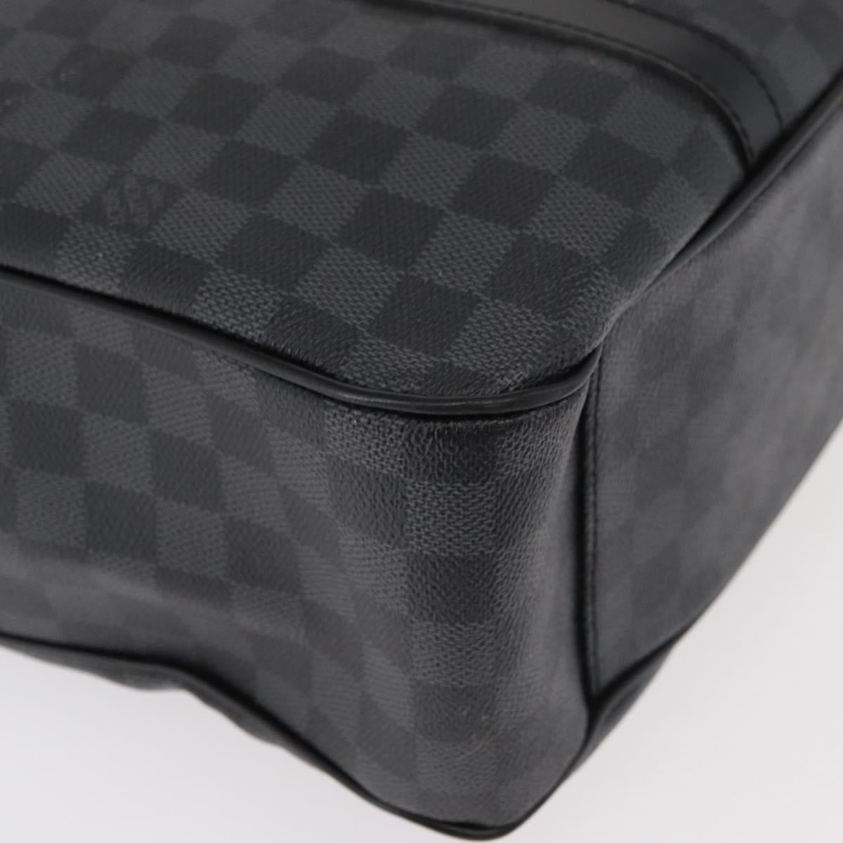 LOUIS VUITTON Damier Graphite Tadao Shoulder Bag 2way N51192 LV Auth 178145