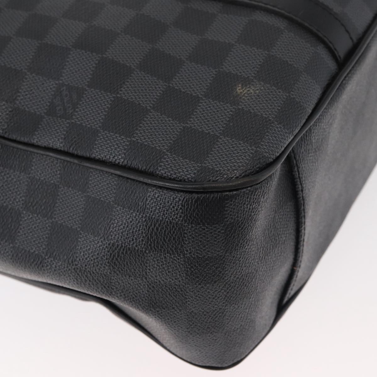 LOUIS VUITTON Damier Graphite Tadao Shoulder Bag 2way N51192 LV Auth 178145
