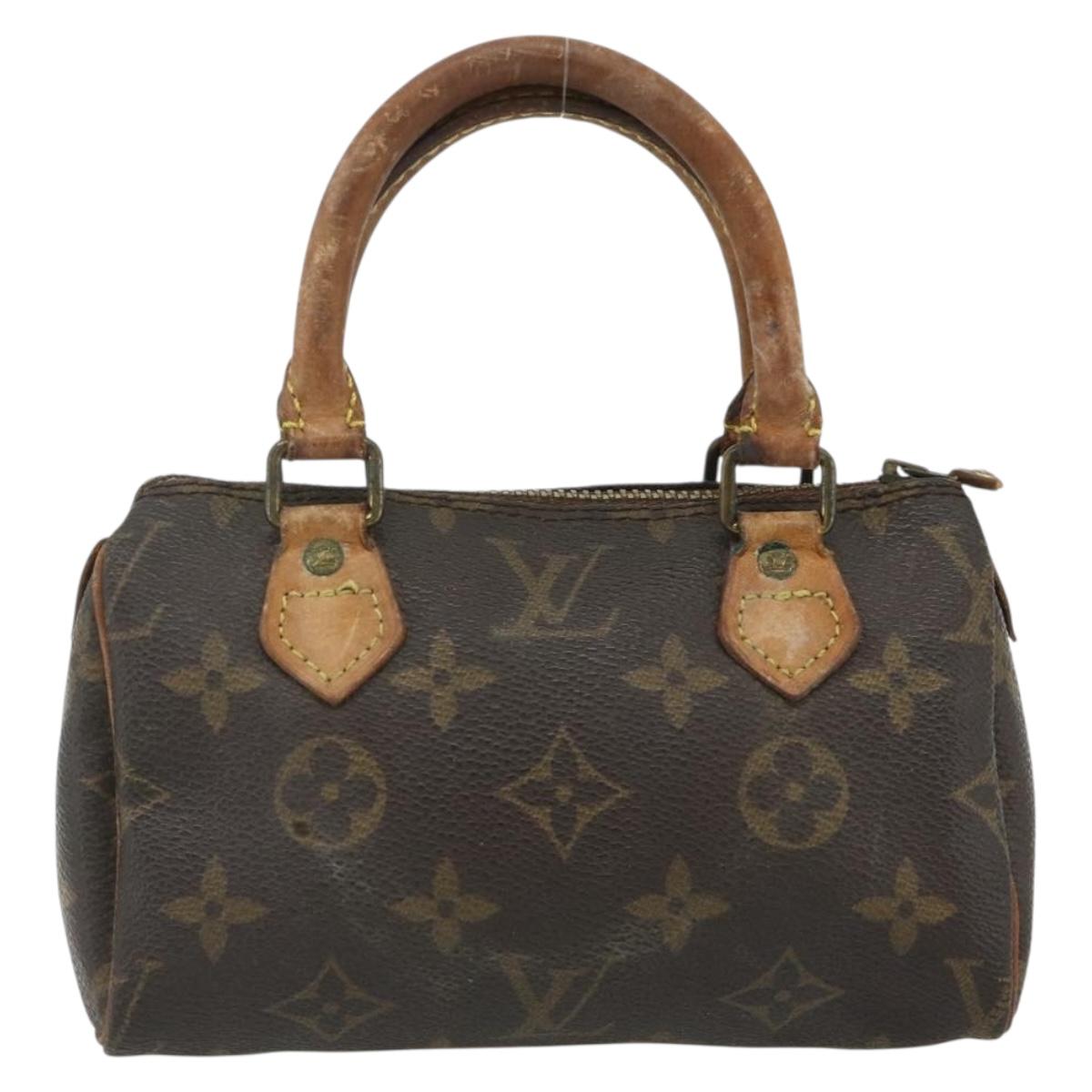 LOUIS VUITTON Monogram Mini Speedy Hand Bag M41534 LV Auth 178149