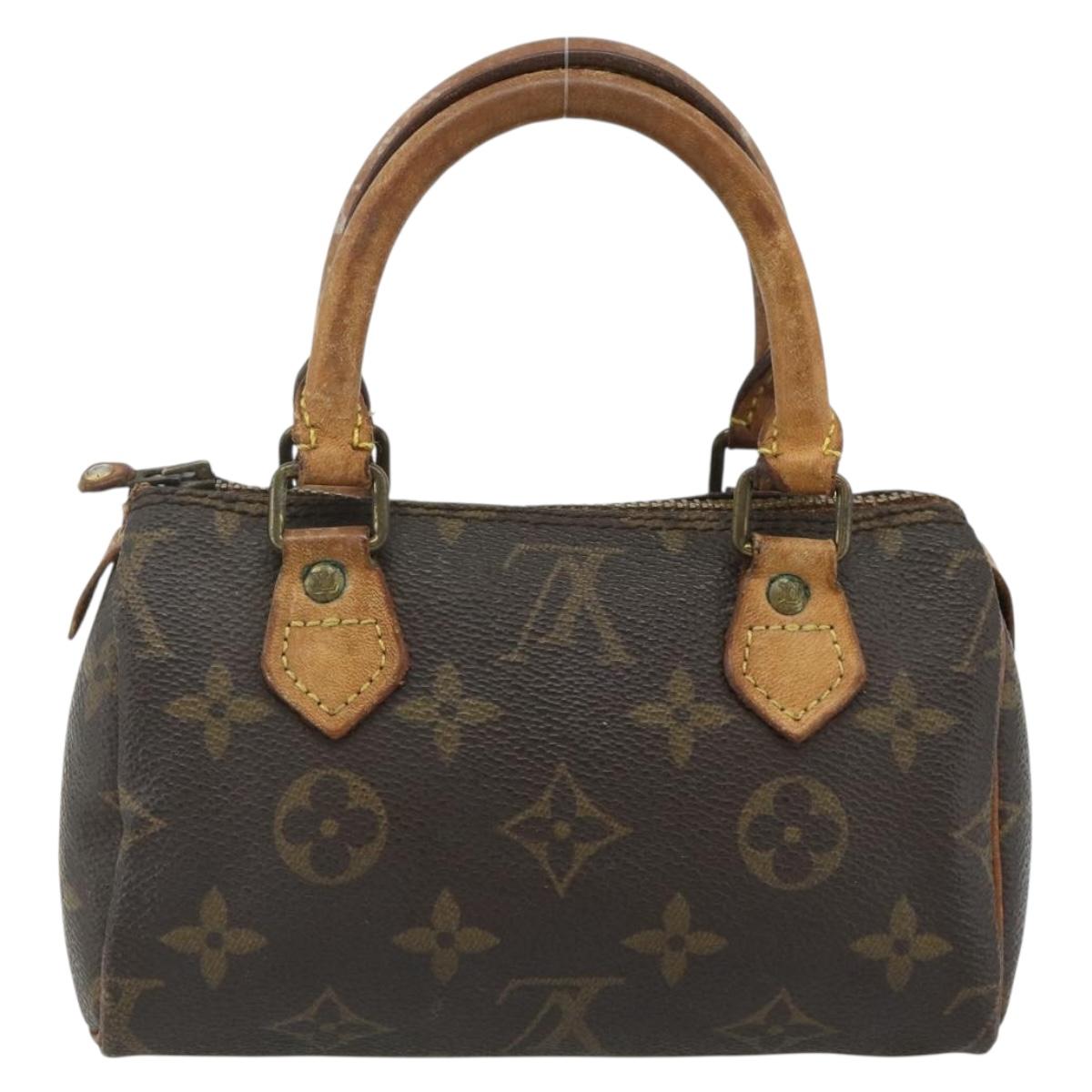 LOUIS VUITTON Monogram Mini Speedy Hand Bag M41534 LV Auth 178149
