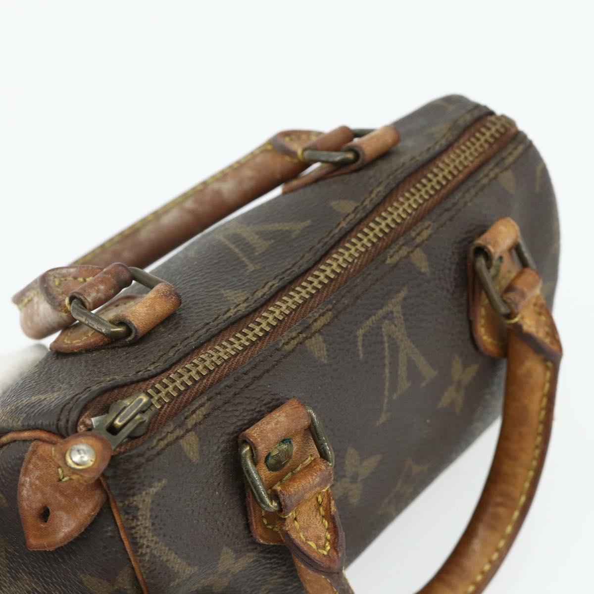 LOUIS VUITTON Monogram Mini Speedy Hand Bag M41534 LV Auth 178149